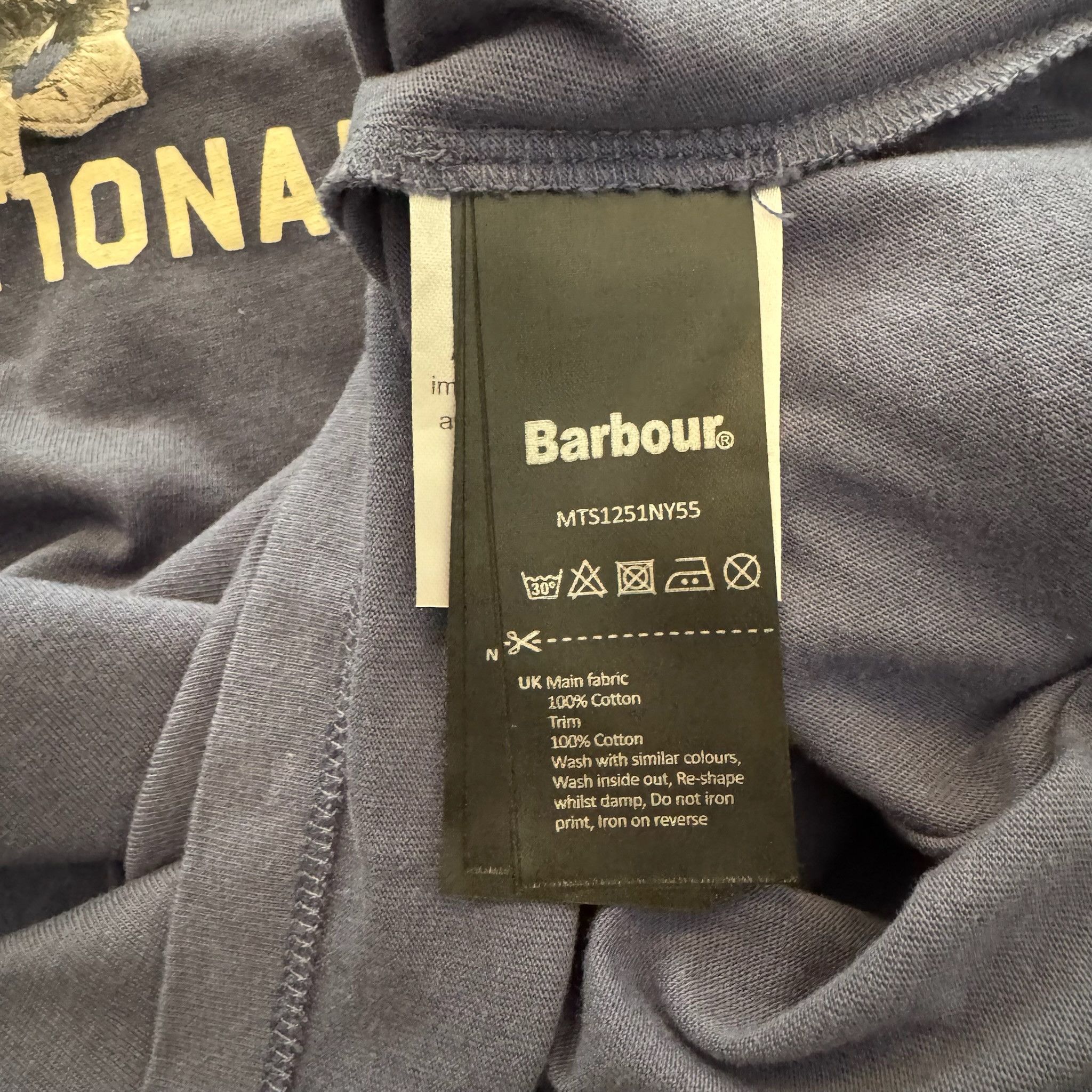 Barbour Barbour International Steve McQueen T-shirt Blue Size US M / EU 48-50 / 2 - 5 Thumbnail
