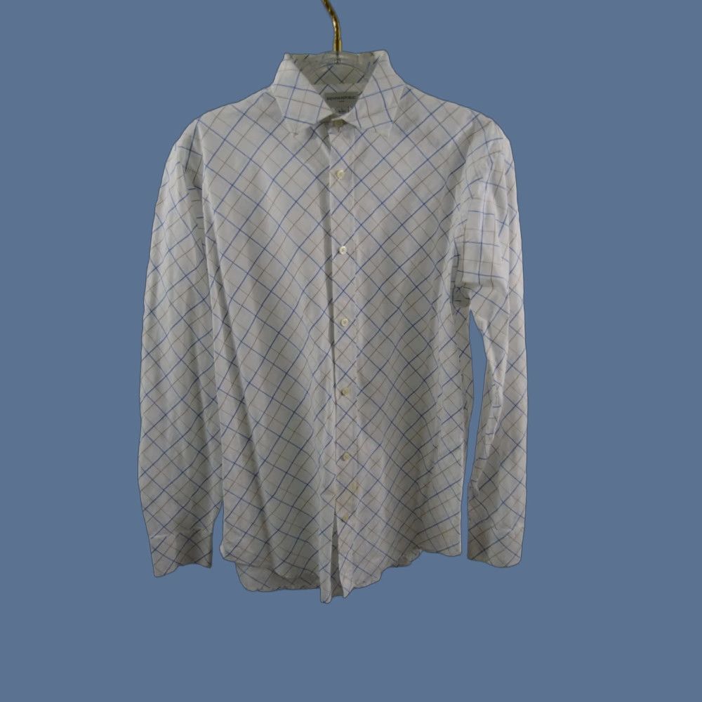 Banana Republic Banana Republic Shirt L/S Plaid Banana Republic Men’s L Cotton SZ L White Multicolor Shirt Mens L/S White Plaid Cotton Button-Up Collared Shirt Size US L / EU 52-54 / 3 - 1 Thumbnail