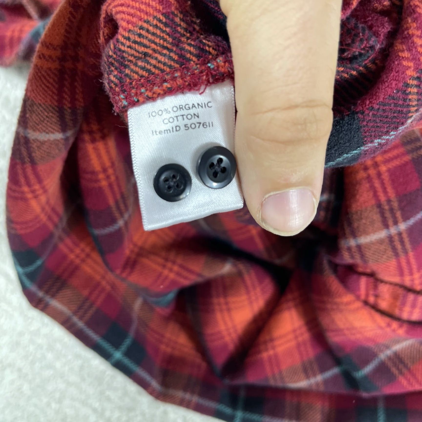 Vintage LL Bean Signature Flannel Shirt Women's Medium Plaid Red Lumberjack Hiking Swift Shirt Size M / US 6-8 / IT 42-44 - 4 Thumbnail