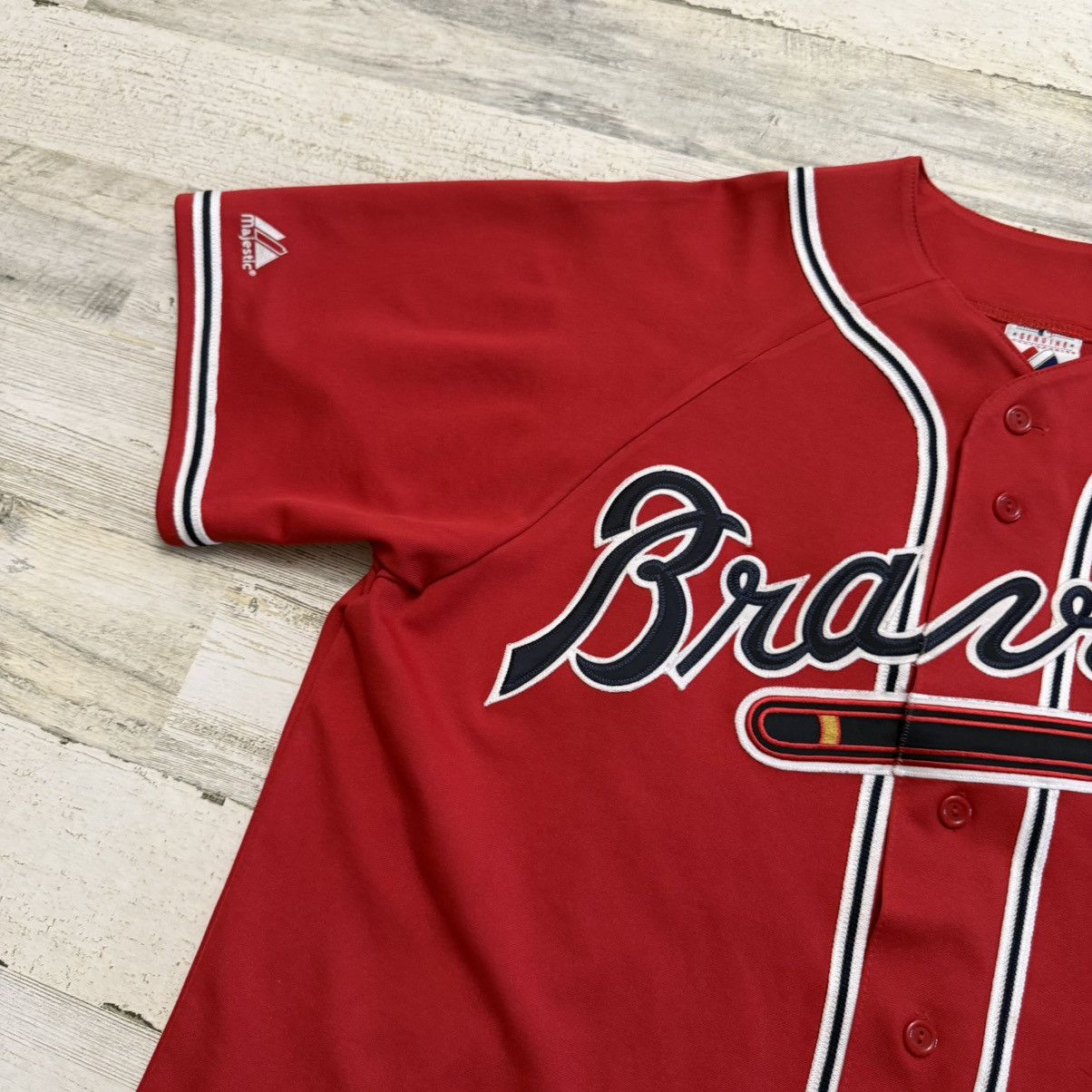 Majestic Atlanta Braves Jersey Baseball Andruw Jones #25 Majestic XL Size US XL / EU 56 / 4 - 4 Thumbnail