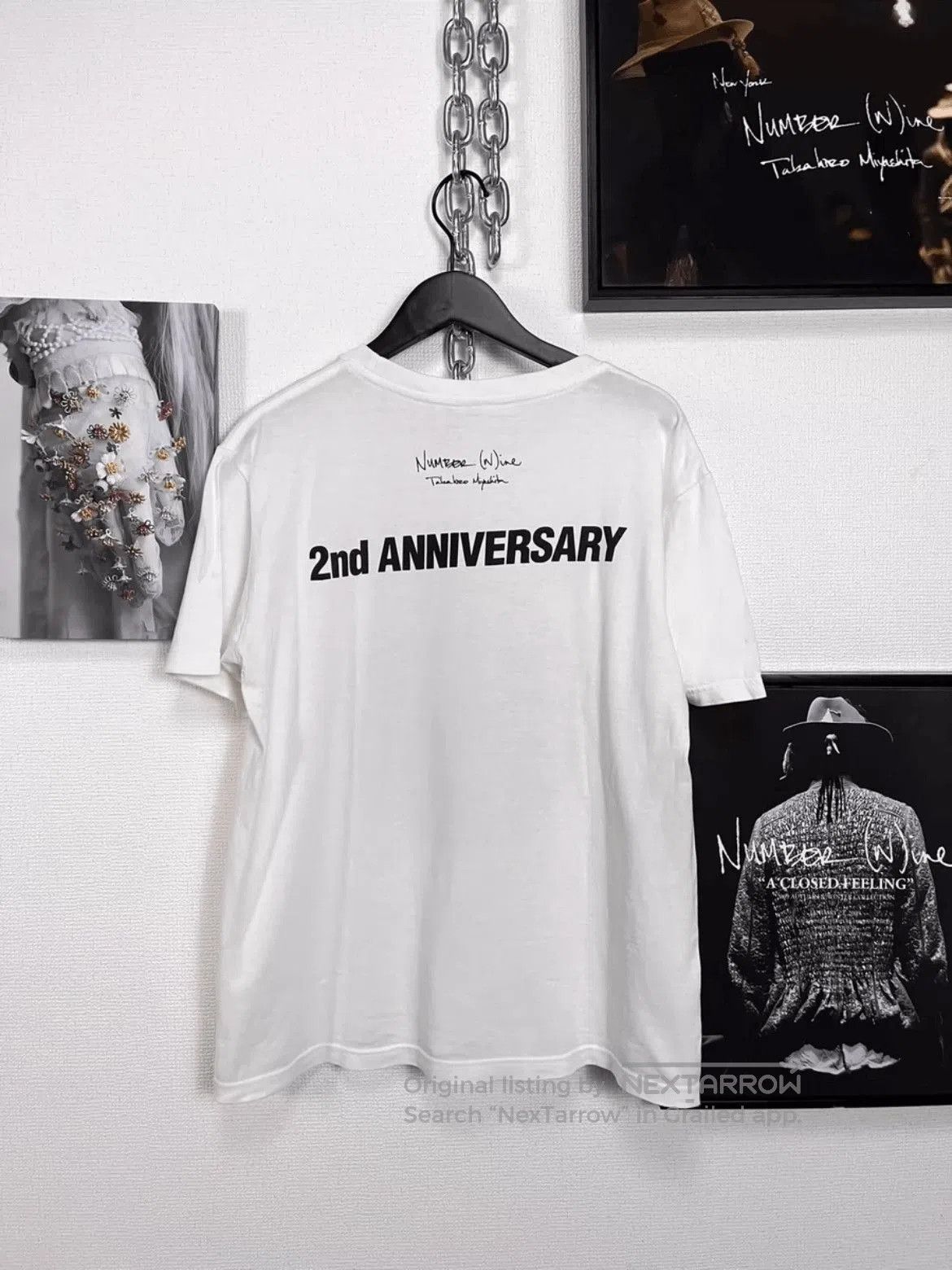 Number (N)ine Sz 3 Number Nine 2nd Anniversary Clock Tee. Size US L / EU 52-54 / 3 - 3 Thumbnail