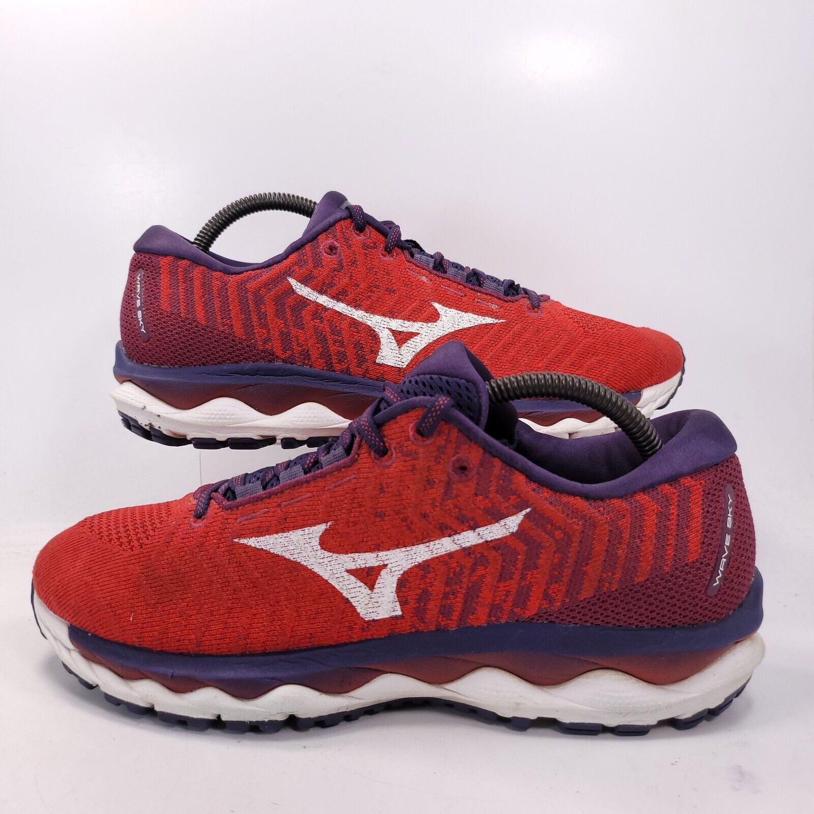 Mizuno Mizuno Wave Sky Shoe Womens Size 10 J1GD192502 Red Blue Size US 10 / IT 40 - 5 Thumbnail