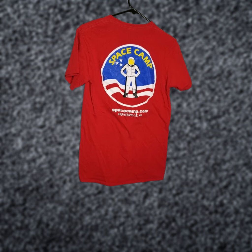 Delta VINTAGE Delta T-Shirt Space Camp Double-Sided Red Adult Small Distressed Men/Women? (Need to choose gender) Size US S / EU 44-46 / 1 - 1 Thumbnail