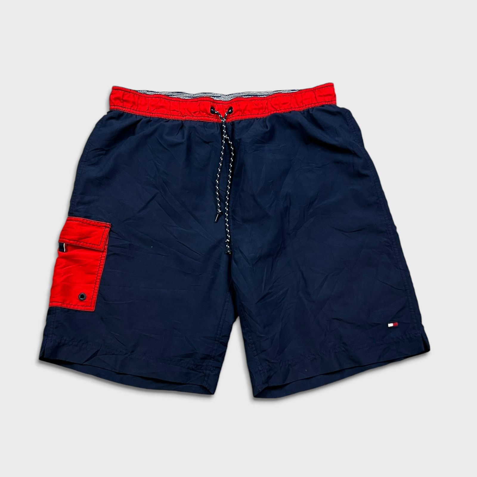 Tommy Hilfiger × Vintage Tommy Hilfiger Shorts XL Pocketed Lined Athletic Cargo Pants Size US 34 / EU 50 - 1 Thumbnail