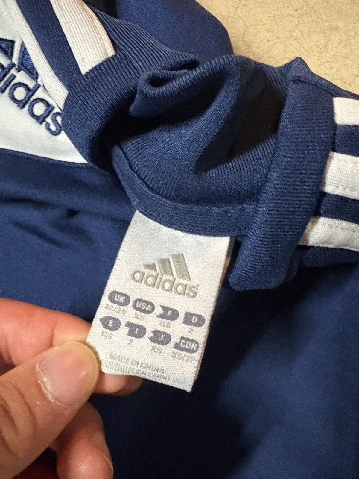 Adidas Vintage Adidas Y2K Condivo 12 Long Sleeve Shirt Navy Size XS Size US XS / EU 42 / 0 - 4 Thumbnail