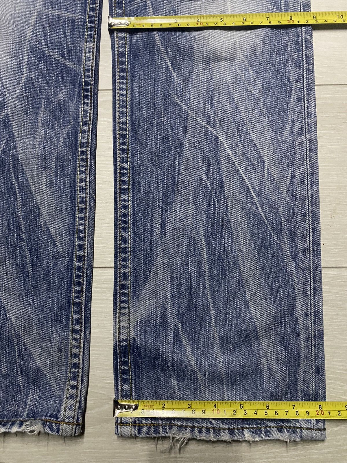 Levi's Vintage Levis 502 Thunder Wash Distressed Loose Jeans Size US 32 / EU 48 - 13 Thumbnail