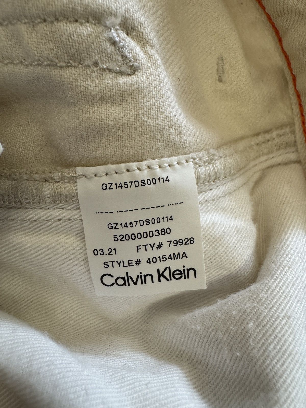 Calvin Klein × Heron Preston Calvin Klein x Heron Preston White Carpenter Pant Size US 32 / EU 48 - 7 Thumbnail