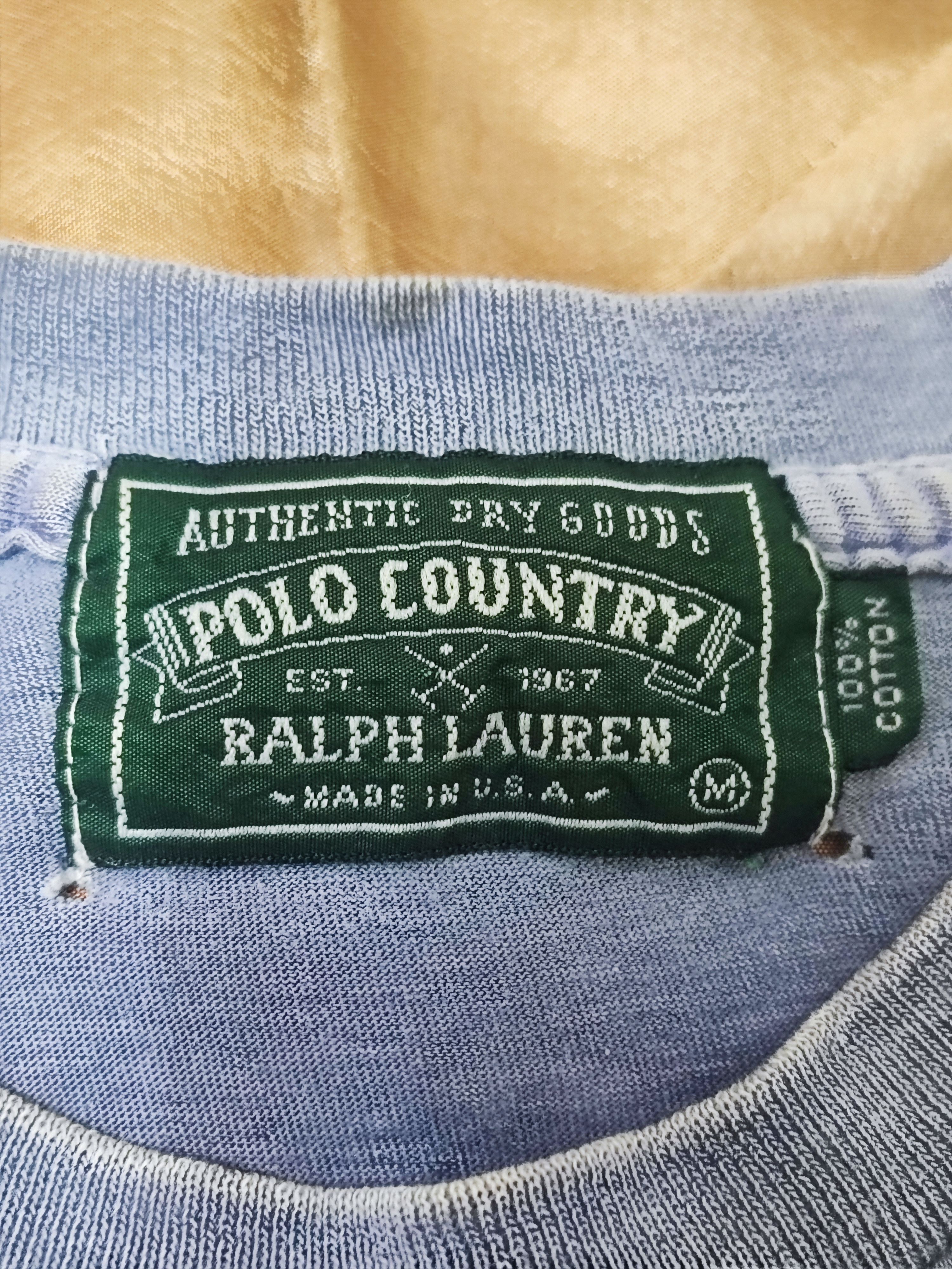 Polo Ralph Lauren Vintage 90's Polo Country Ralph Lauren Sportsman Pocket Tee Size US M / EU 48-50 / 2 - 4 Thumbnail