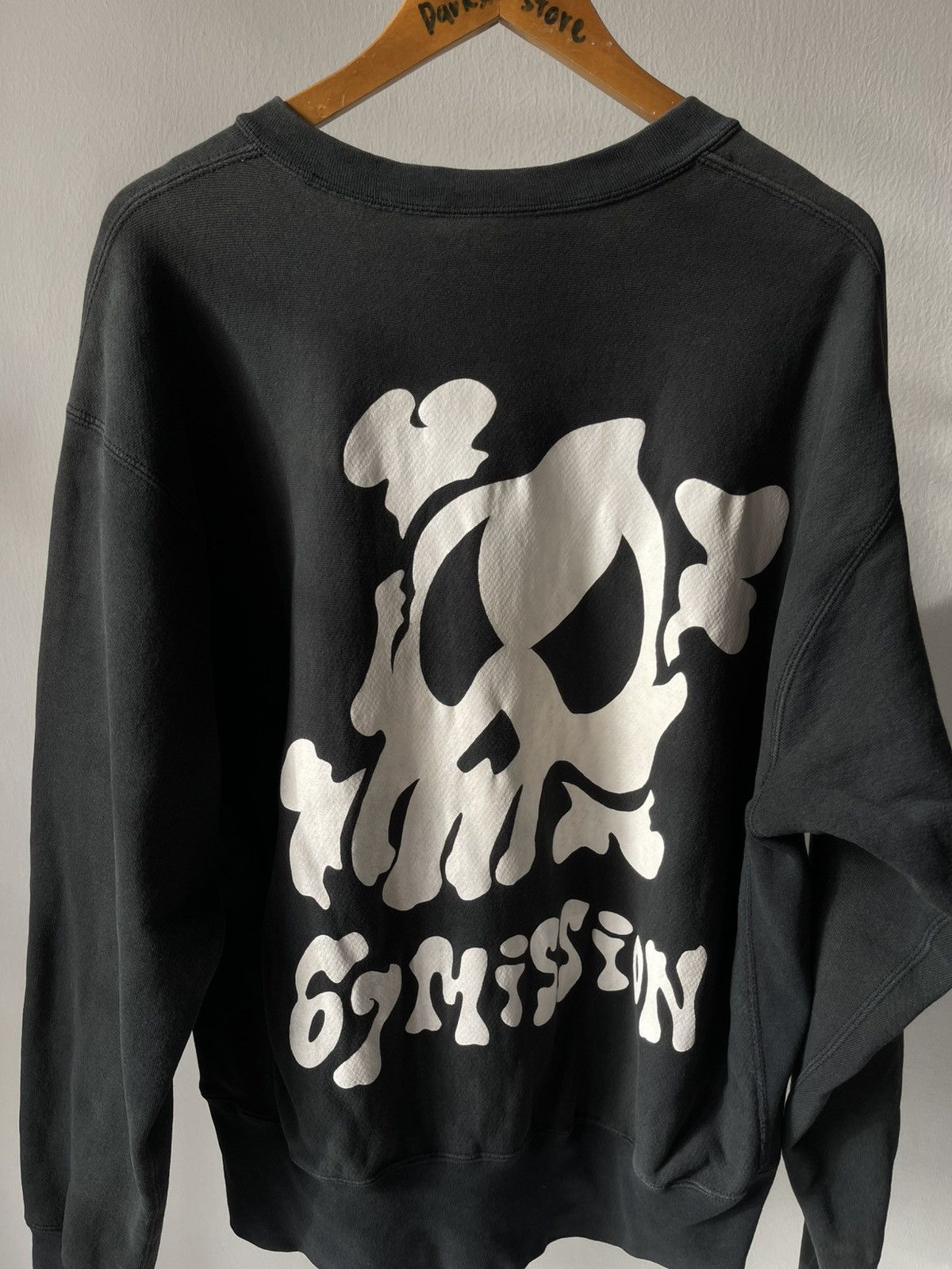 Japanese Brand × Vintage 90s 67Mission Skull Sweatshirts Size US XL / EU 56 / 4 - 6 Thumbnail