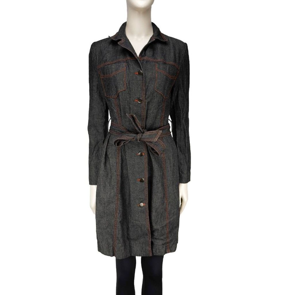 Holt Renfrew HOLT RENFREW Denim Gray Jeans Jacket button-down Size 2 Size XS / US 0-2 / IT 36-38 - 5 Thumbnail