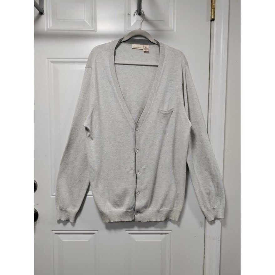 DKNY DKNY Jeans V-Neck Long Sleeve Rib Trim Knit Button Front Car Size US L / EU 52-54 / 3 - 5 Thumbnail