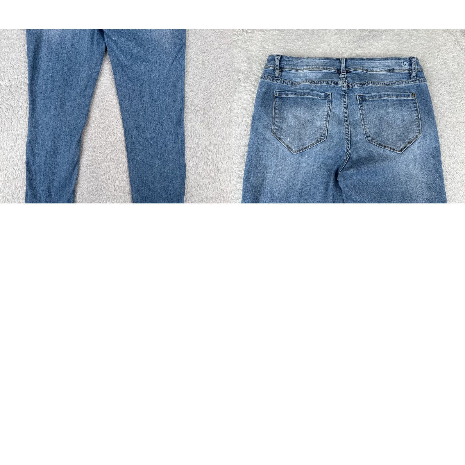 Vintage Kensie Jeans Womens Jeans 30 Blue Denim Distressed Ankle Mid Rise 30x27 Size 30" / US 8 / IT 44 - 10 Thumbnail