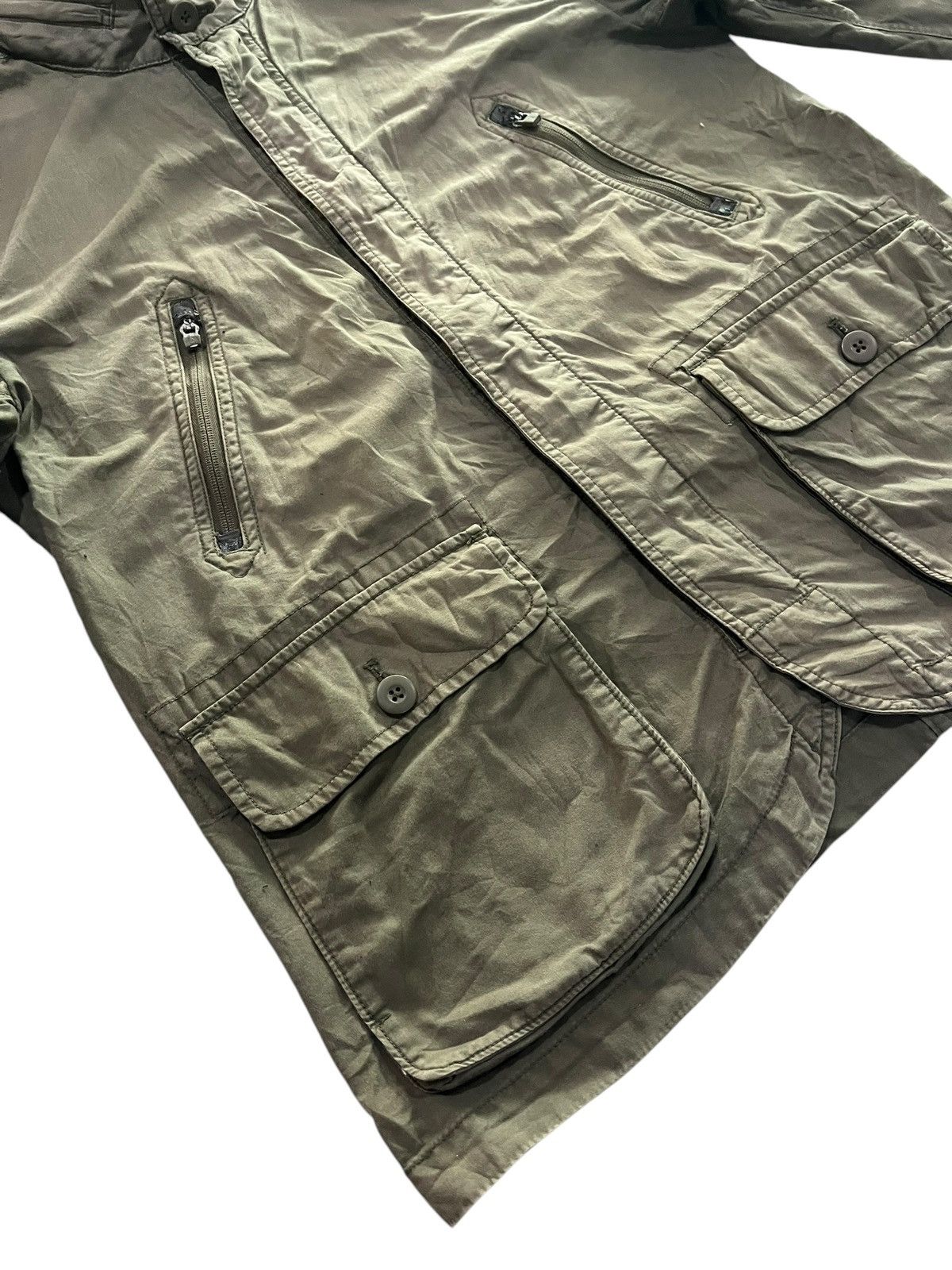 Gap × Vintage Vintage GAP Utility Sunfaded Jacket Hoodie Size US L / EU 52-54 / 3 - 4 Thumbnail