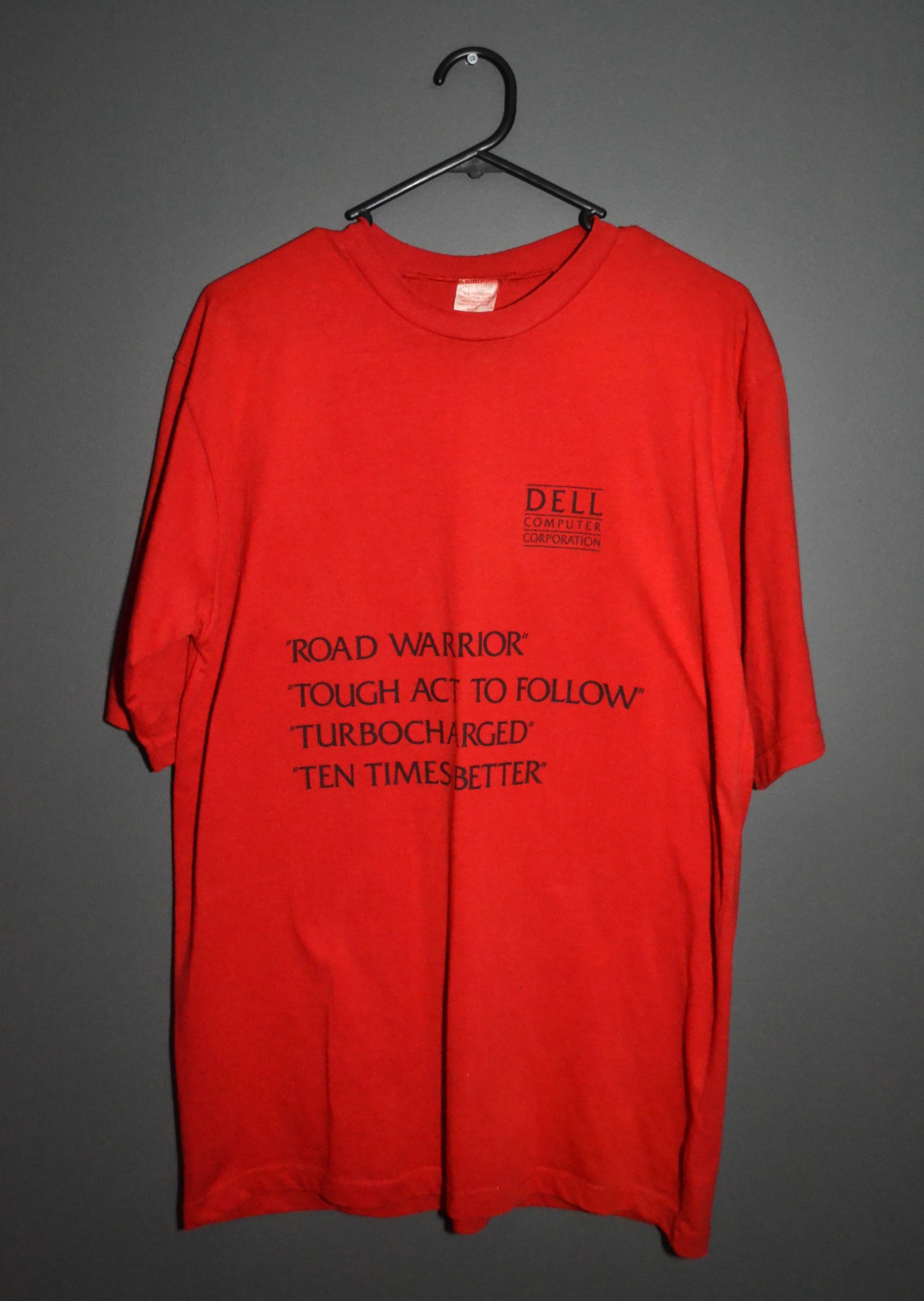 Band Tees × Vintage Vintage 1990s Dell Computers Software T-shirt Warning Size US L / EU 52-54 / 3 - 3 Thumbnail