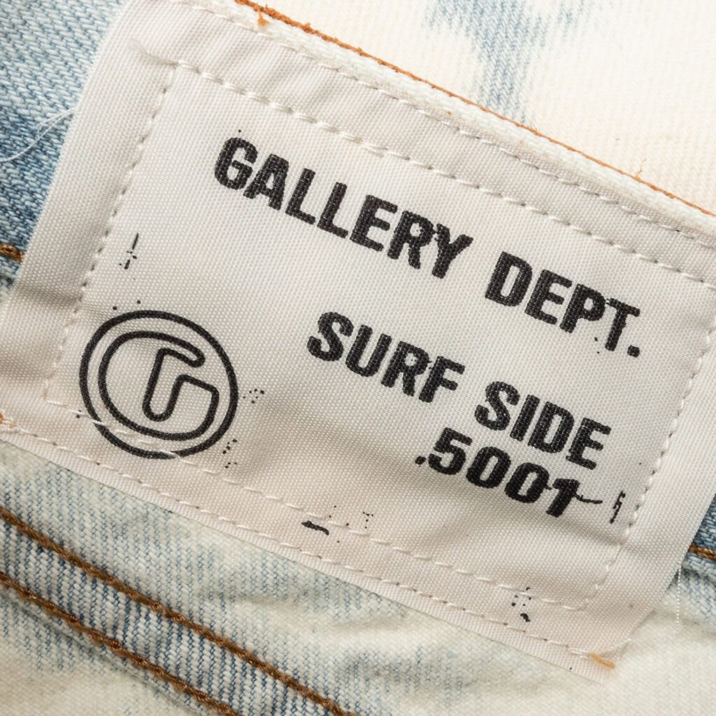 Gallery Dept. o1mle0825 Surf Side Wash Denim Pants in White Blue Size US 36 / EU 52 - 4 Thumbnail