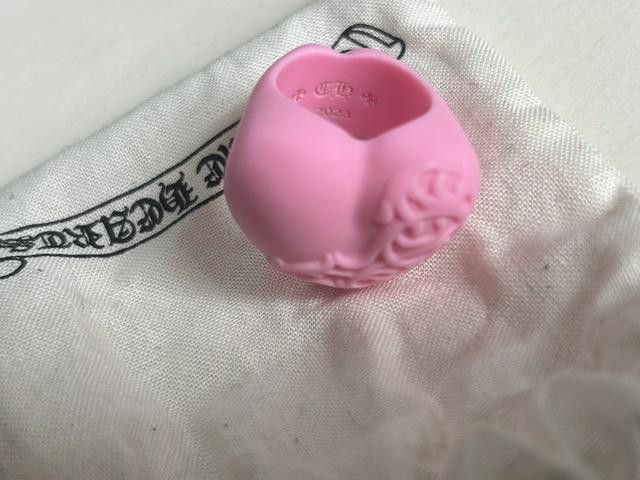 Chrome Hearts Chrome Hearts Pink Resin Heart Ring Size ONE SIZE - 5 Thumbnail