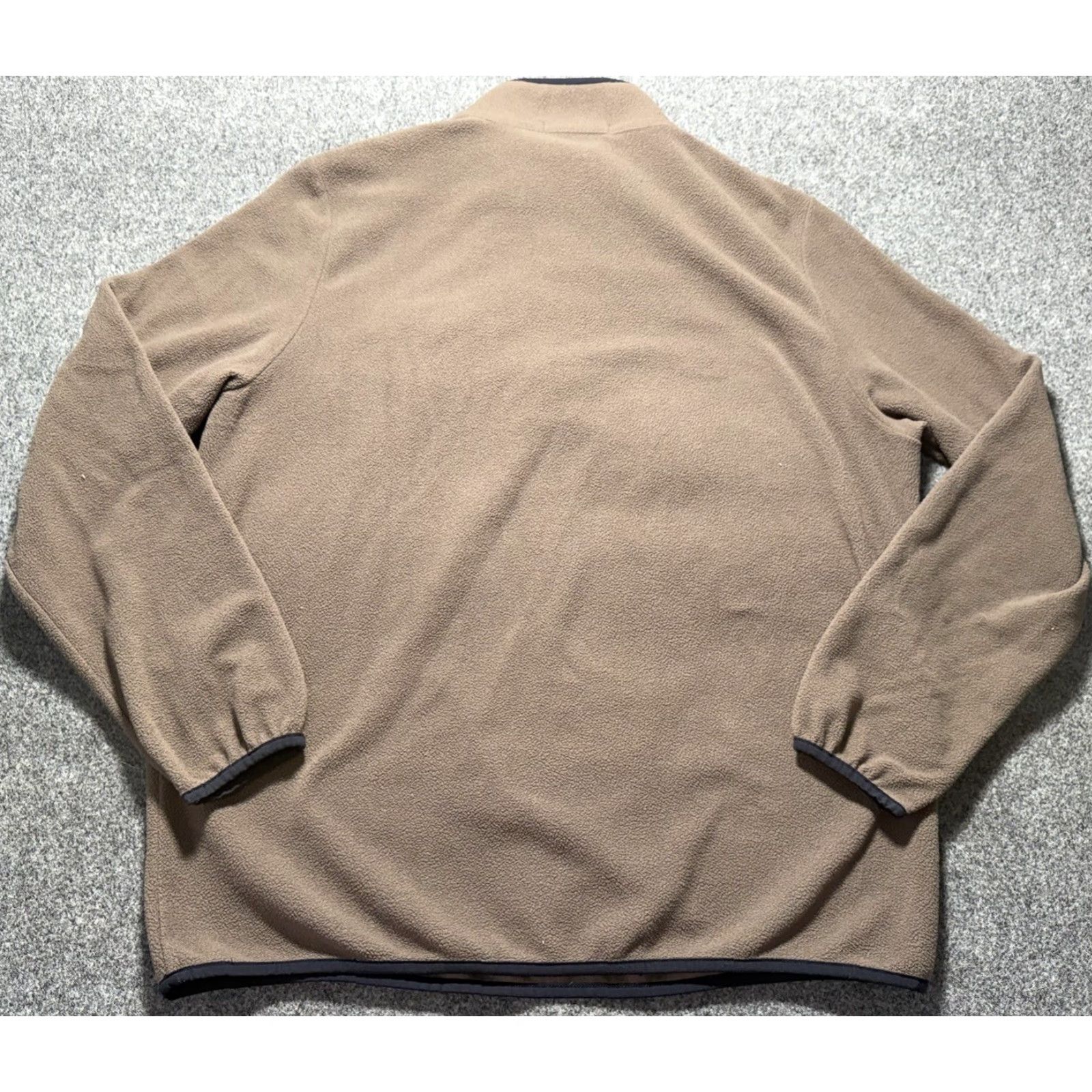 Vintage Criquet Pullover Mens XL Beige Fleece Mock Neck Snap Pocket Logo Golf Sweatshirt Size US XL / EU 56 / 4 - 2 Thumbnail
