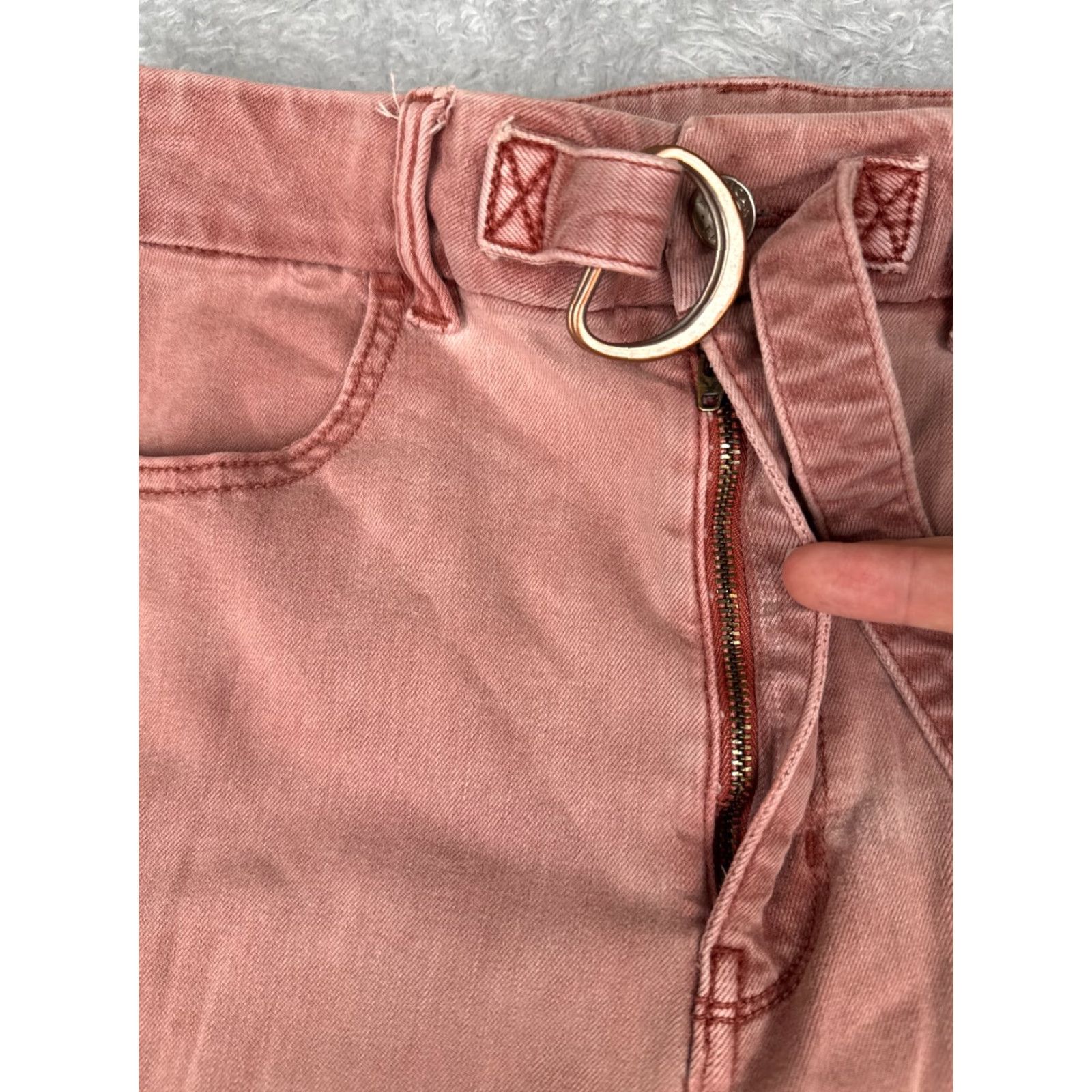American Eagle Outfitters VINTAGE American Eagle Outfitters Jeans Womens 10 S Pink Blush High Rise Jegging Belt Size 32" / US 10 / IT 46 - 5 Thumbnail