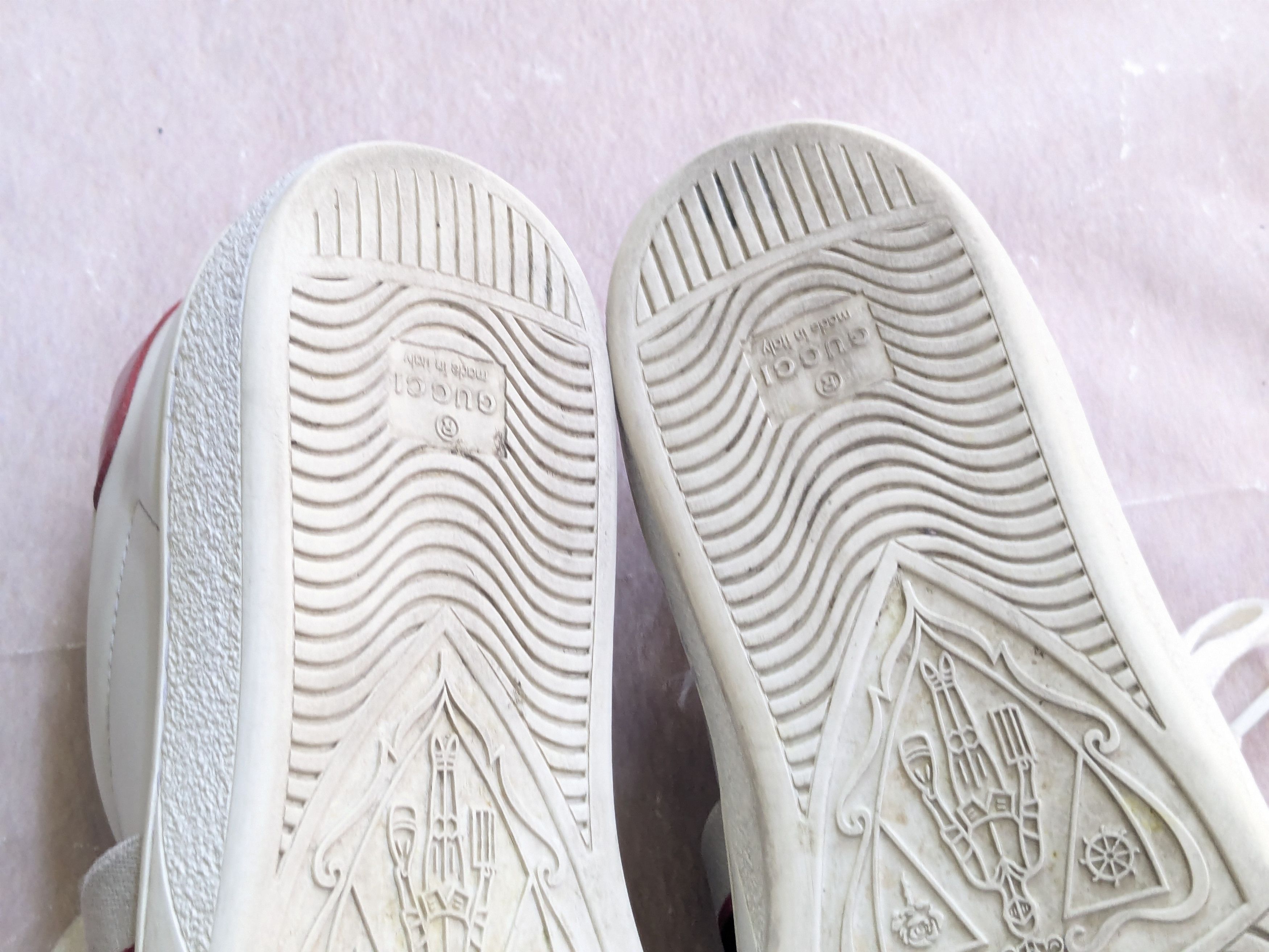 Gucci Gucci Ace Stripe Sneakers 8.5 White Leather Low Logo Size US 8.5 / EU 41-42 - 16 Thumbnail