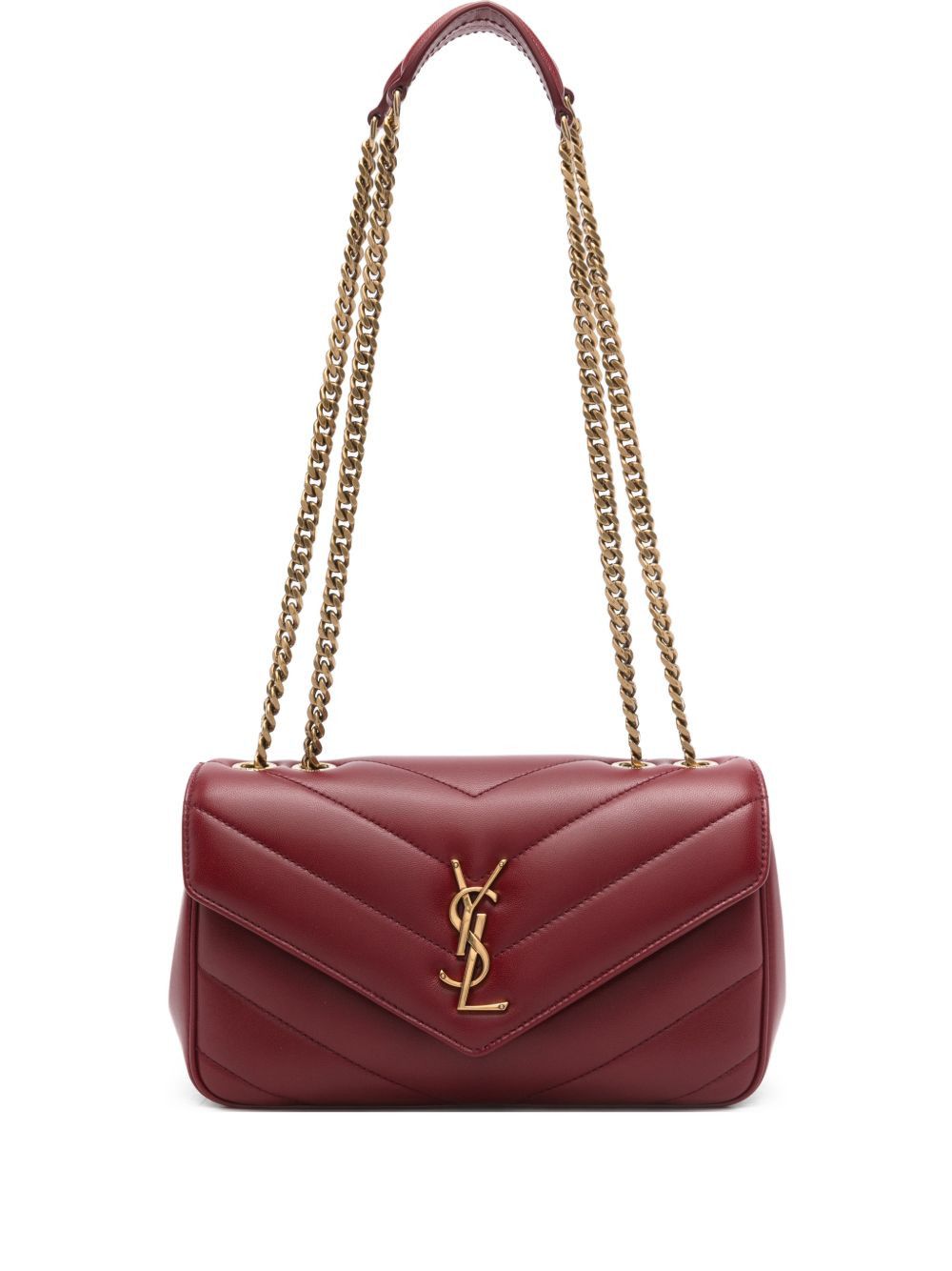 LOULOU SMALL LEATHER SHOULDER BAG