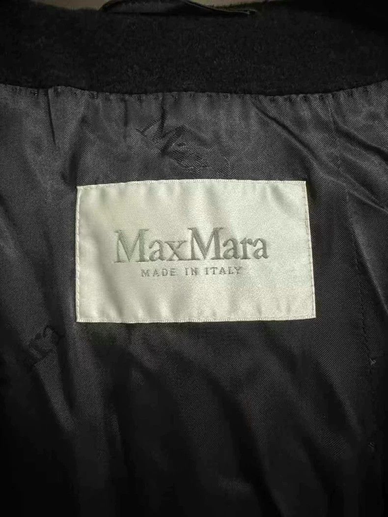 Max Mara Max Mara Black hooded belt cashmere coat jacket Size M / US 6-8 / IT 42-44 - 4 Thumbnail
