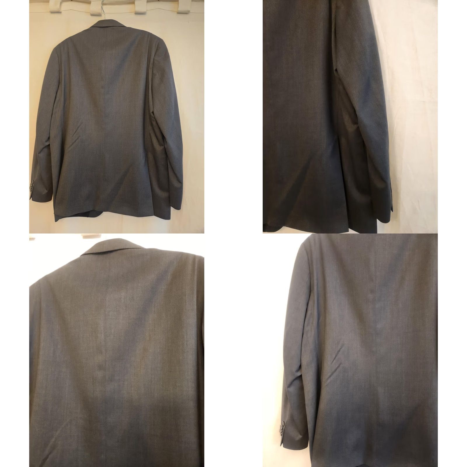 Jack Victor Jack Victor Suit Jacket Mens 44L Gray Wool 2 Button Long Made Canada Urban SPJ Size 44R - 8 Thumbnail