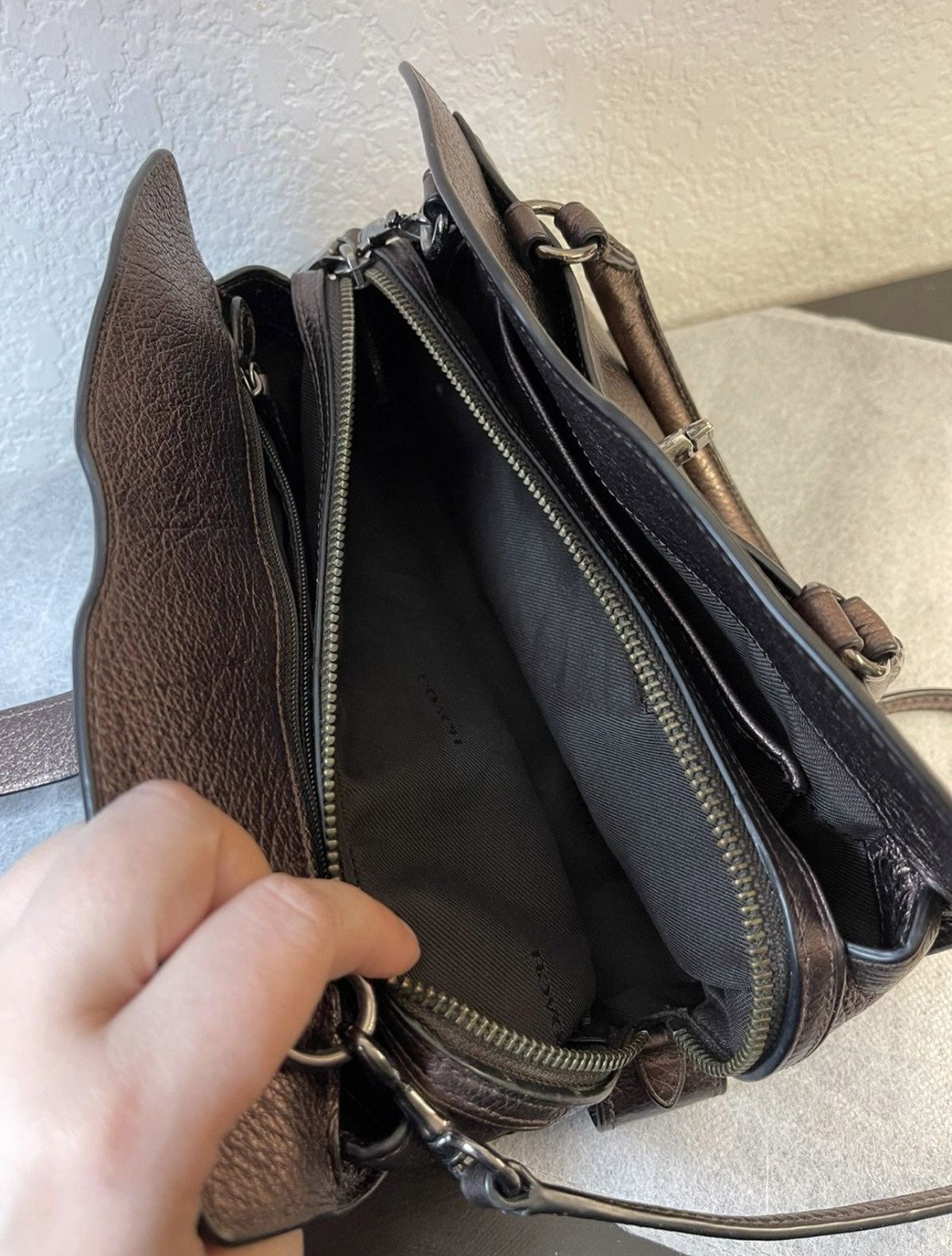 Coach Coach Mercer Satchel 24 Grai Leather Shoulder crossbody bag Size ONE SIZE - 7 Thumbnail