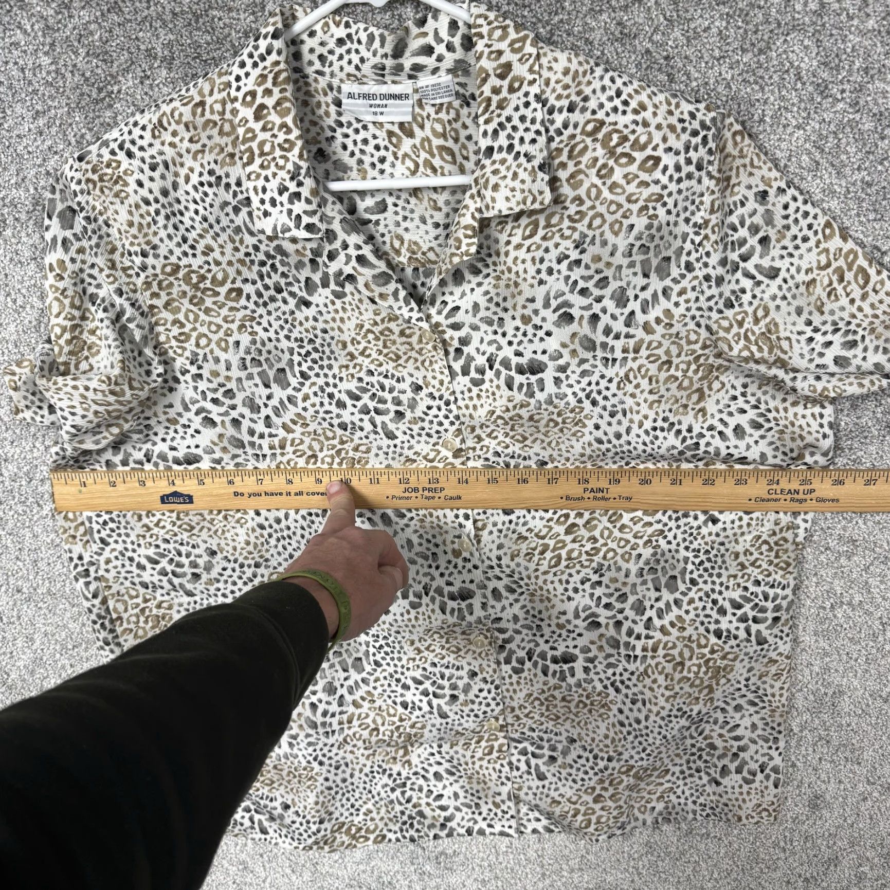 Vintage VINTAGE Alfred Dunner Top 18W Plus Leopard Print Retro 80s 90s Career Office Casual Chic Size XXL / US 16-18 / IT 52-54 - 2 Thumbnail