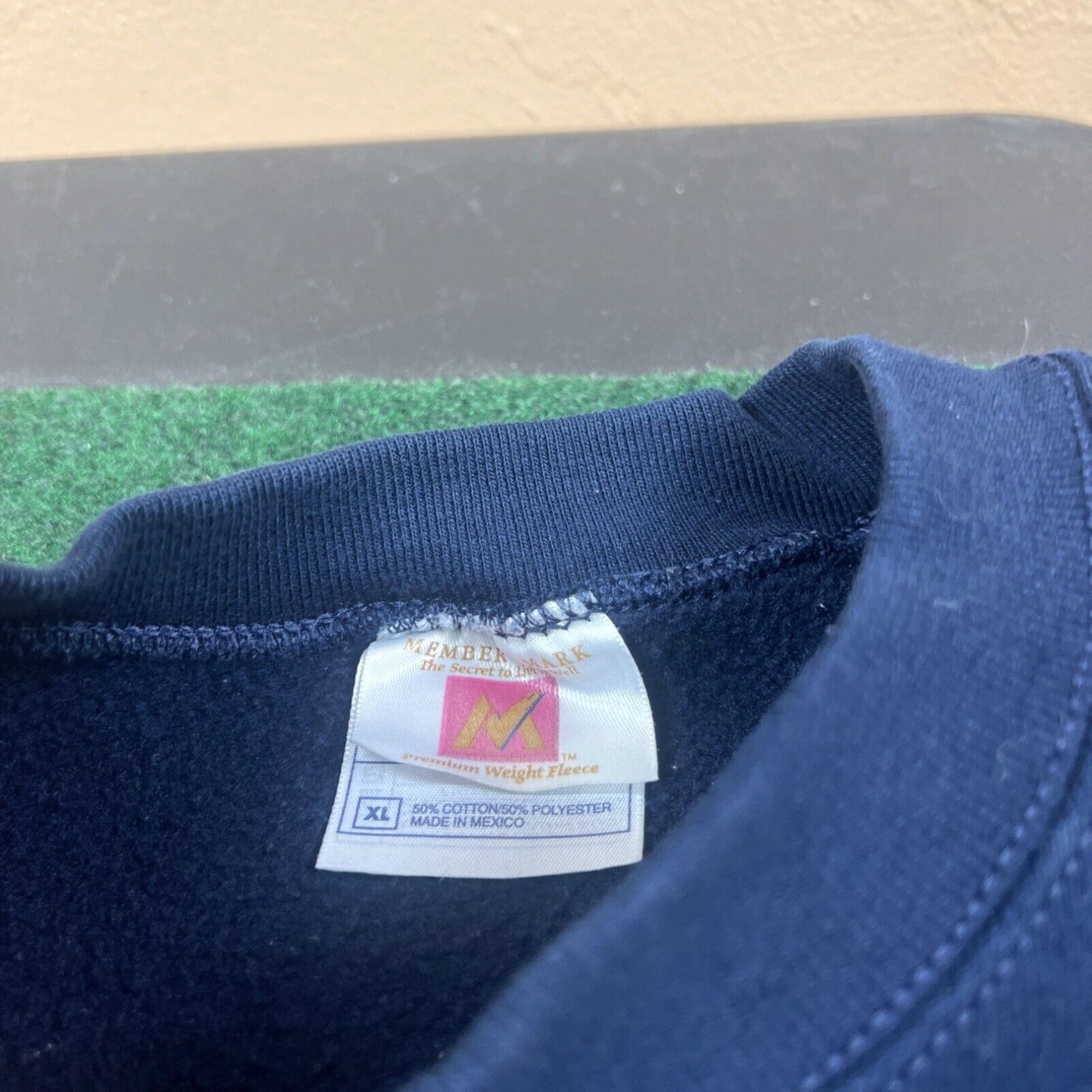 Vintage Vtg Sweatshirt Mens XL Blank Blue Crewneck Members Mark Size US XL / EU 56 / 4 - 6 Thumbnail