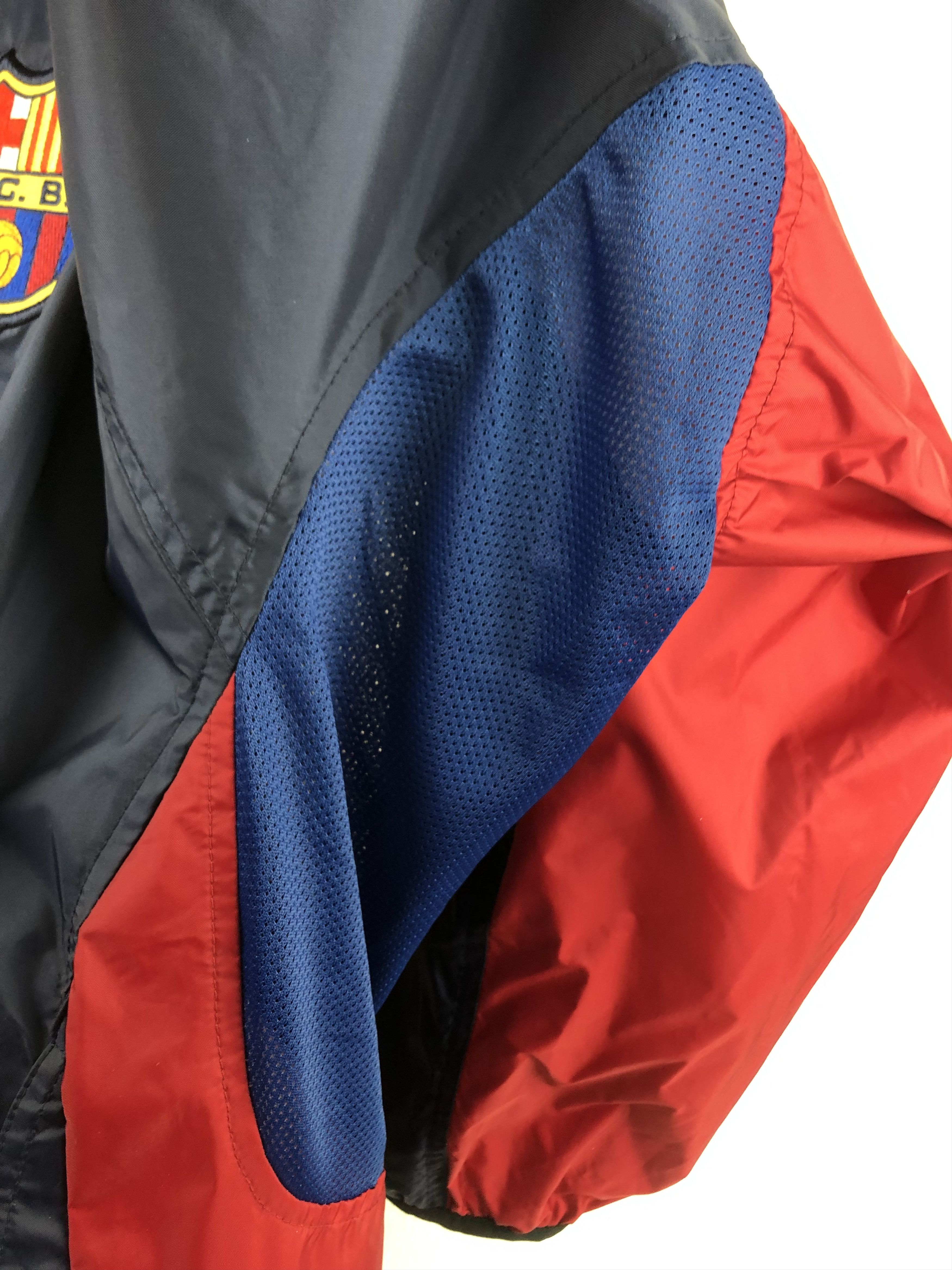 Vintage Vintage Barcelona Football Jacket Soccer Windbreaker Track Size US XL / EU 56 / 4 - 9 Thumbnail