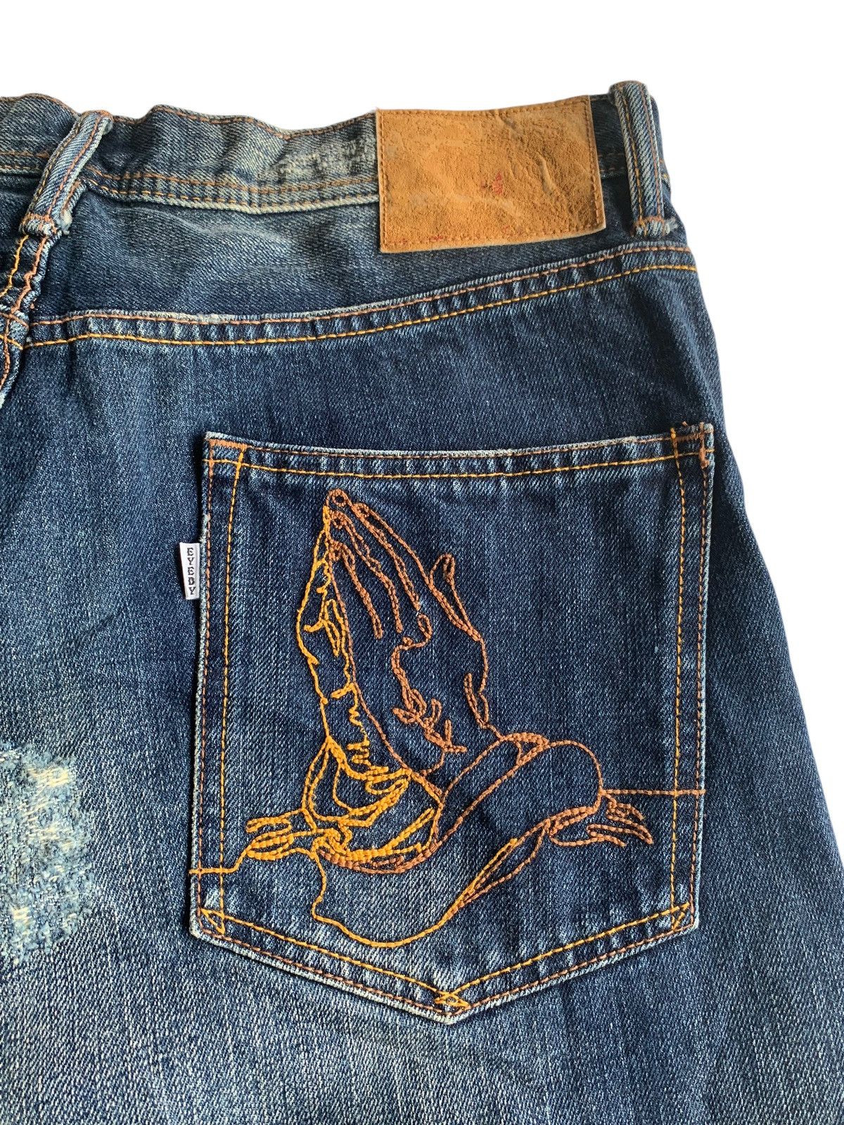 Japanese Brand × Kapital Santeria Eyedy Rare Selvedge Distressed Denim Size US 33 - 10 Thumbnail