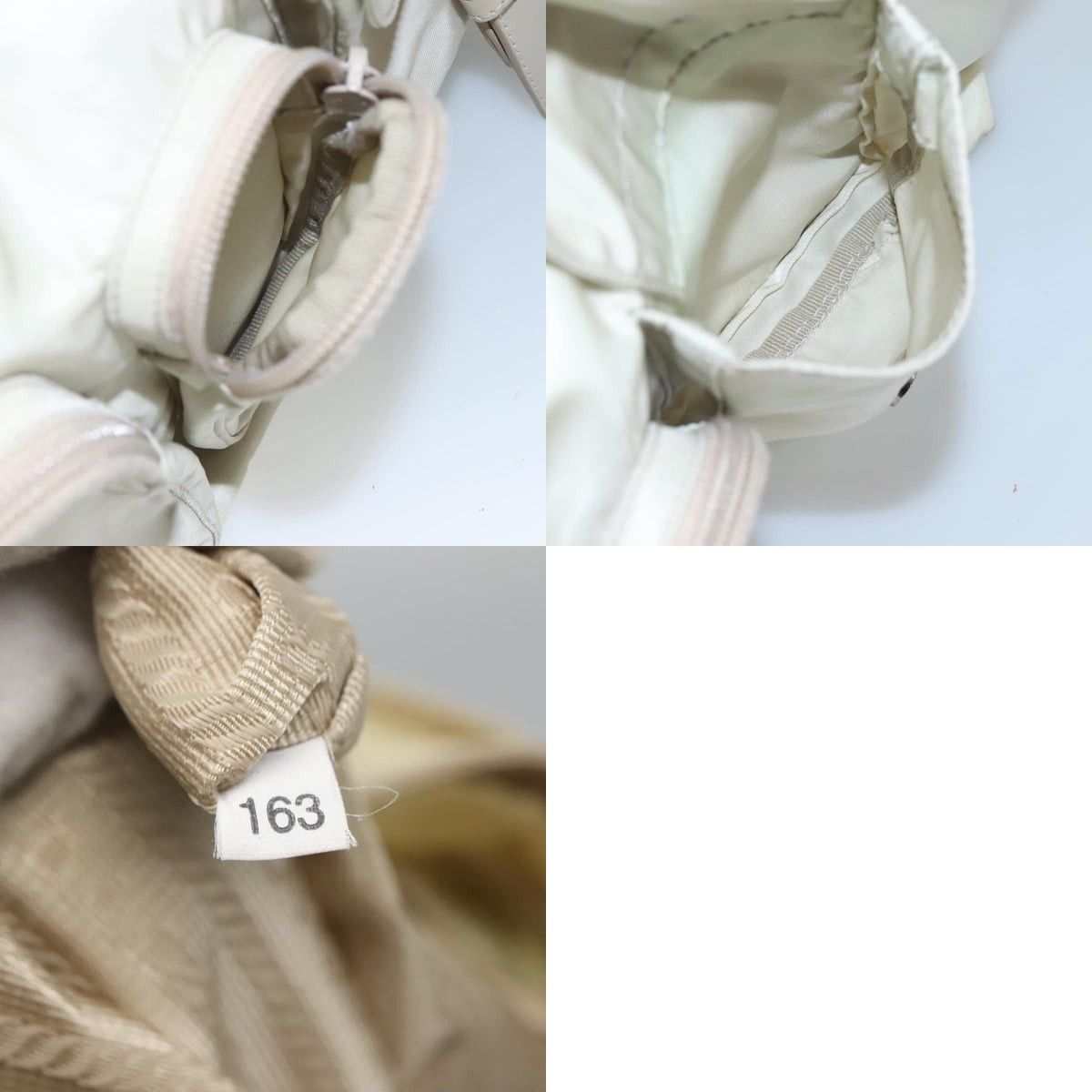 Prada PRADA Tote Bag Nylon Ivory Silver Size ONE SIZE - 13 Thumbnail