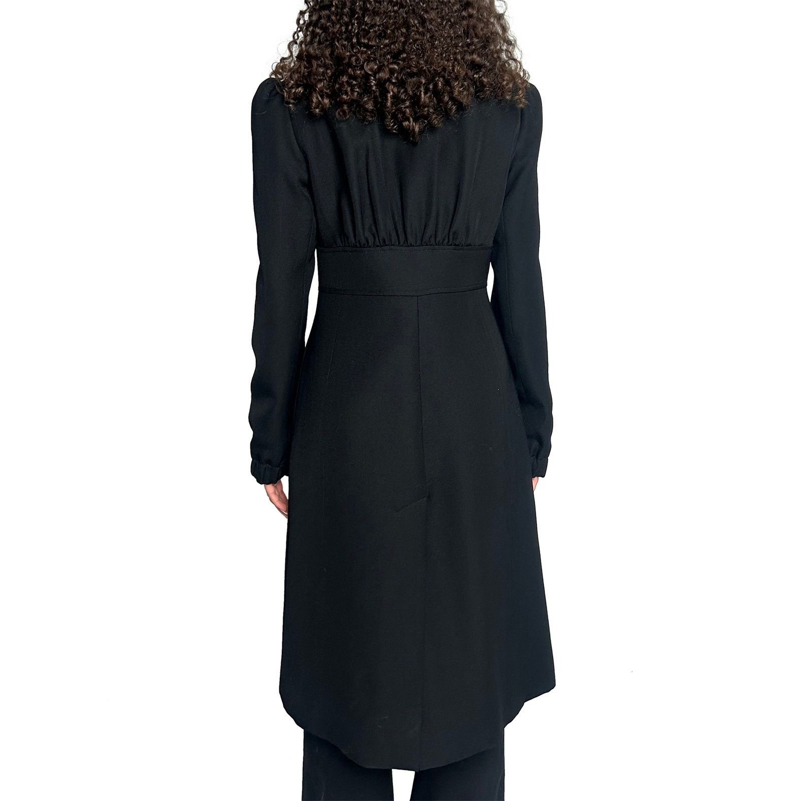 Scanlan Theodore Black Button up Jacket / Wool Coat Size S / US 4 / IT 40 - 4 Thumbnail