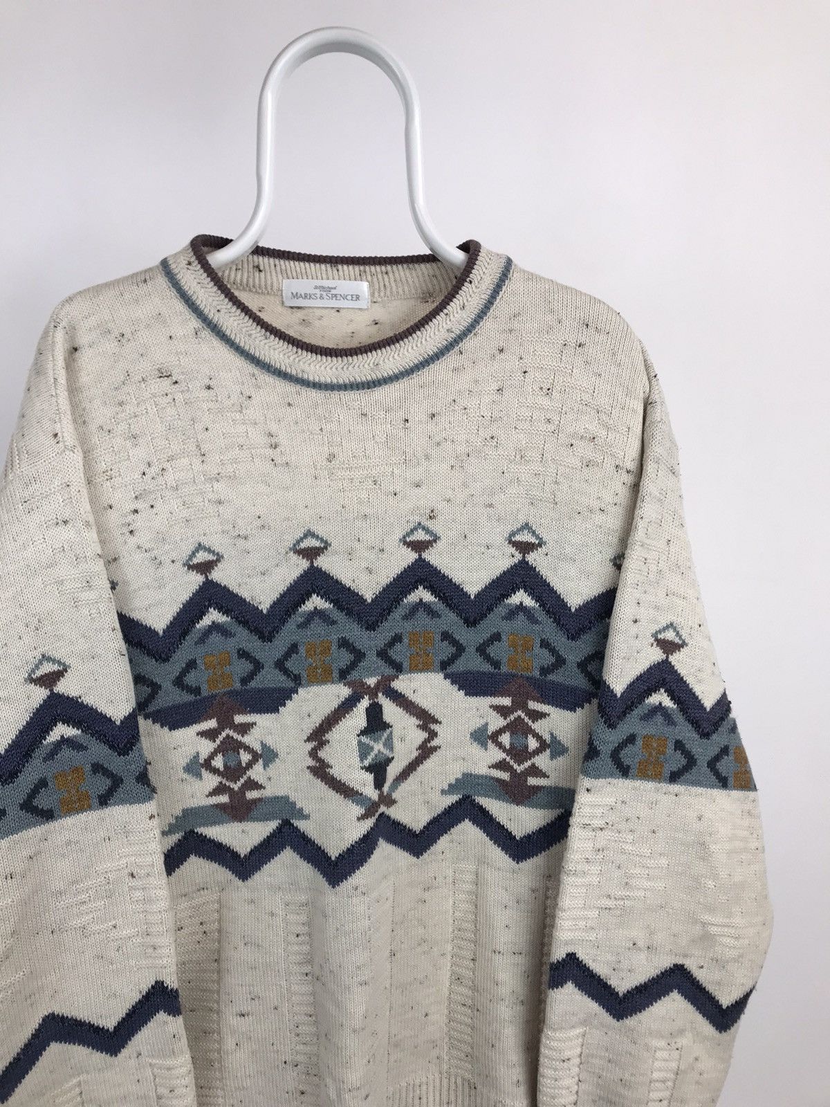 Vintage Vintage Marks & Spencer Multicolour Sweater Size US XL / EU 56 / 4 - 2 Thumbnail