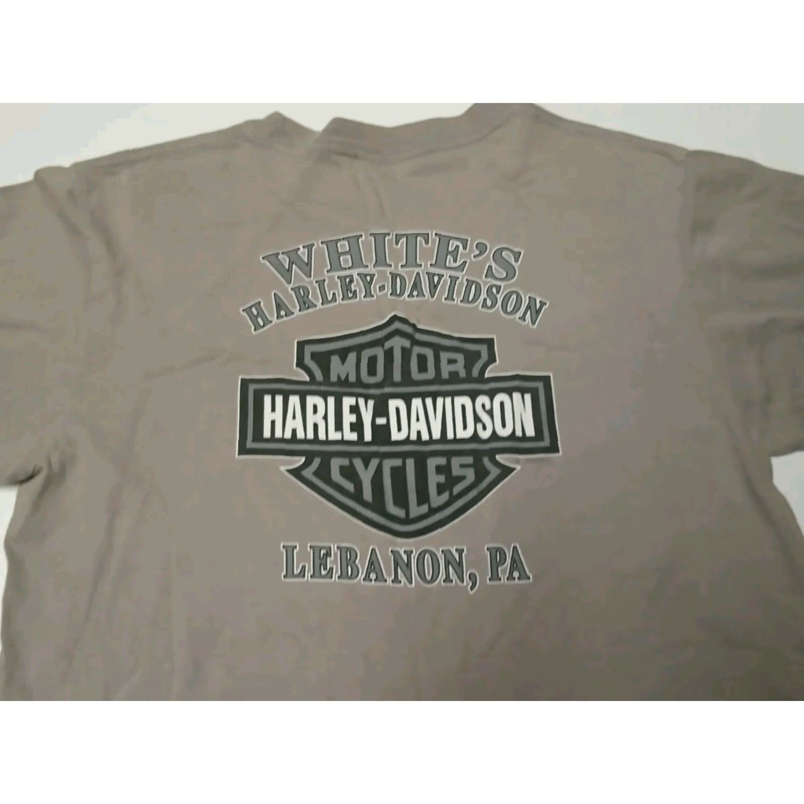 Harley Davidson Harley-Davidson T-Shirt Mens Large Gray USA Y2K USA American Tradition Logo? Size US L / EU 52-54 / 3 - 3 Thumbnail