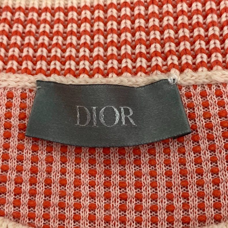 Dior Dior Red logo letter inlaid round neck cotton knitted short Size US L / EU 52-54 / 3 - 5 Thumbnail