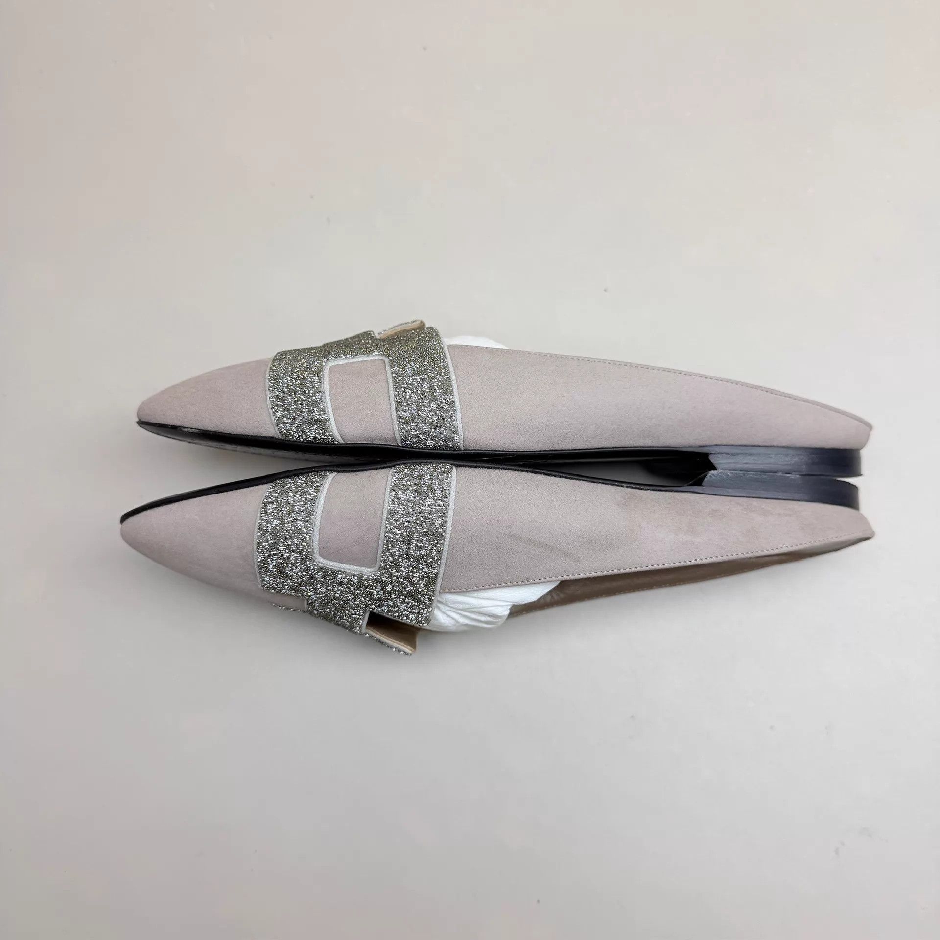 Hermes Hermes Women's Silver Pink H Mule 38 99 New Size US 7.5 / IT 37.5 - 5 Thumbnail