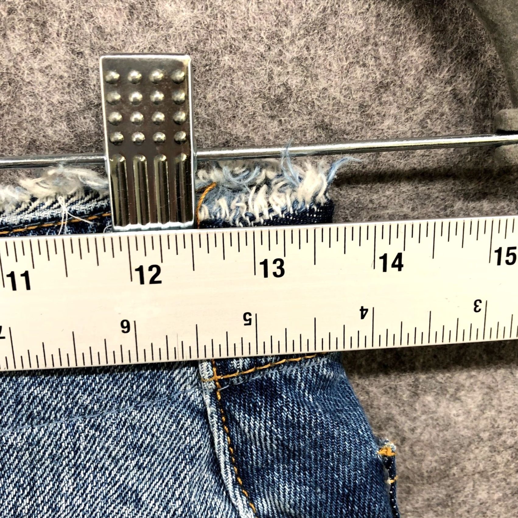 Zara VINTAGE Zara Women’s Denim Mini Skirt Size S High Rise Bohemian Blue Cotton Casual Size 28" / US 6 / IT 42 - 7 Thumbnail
