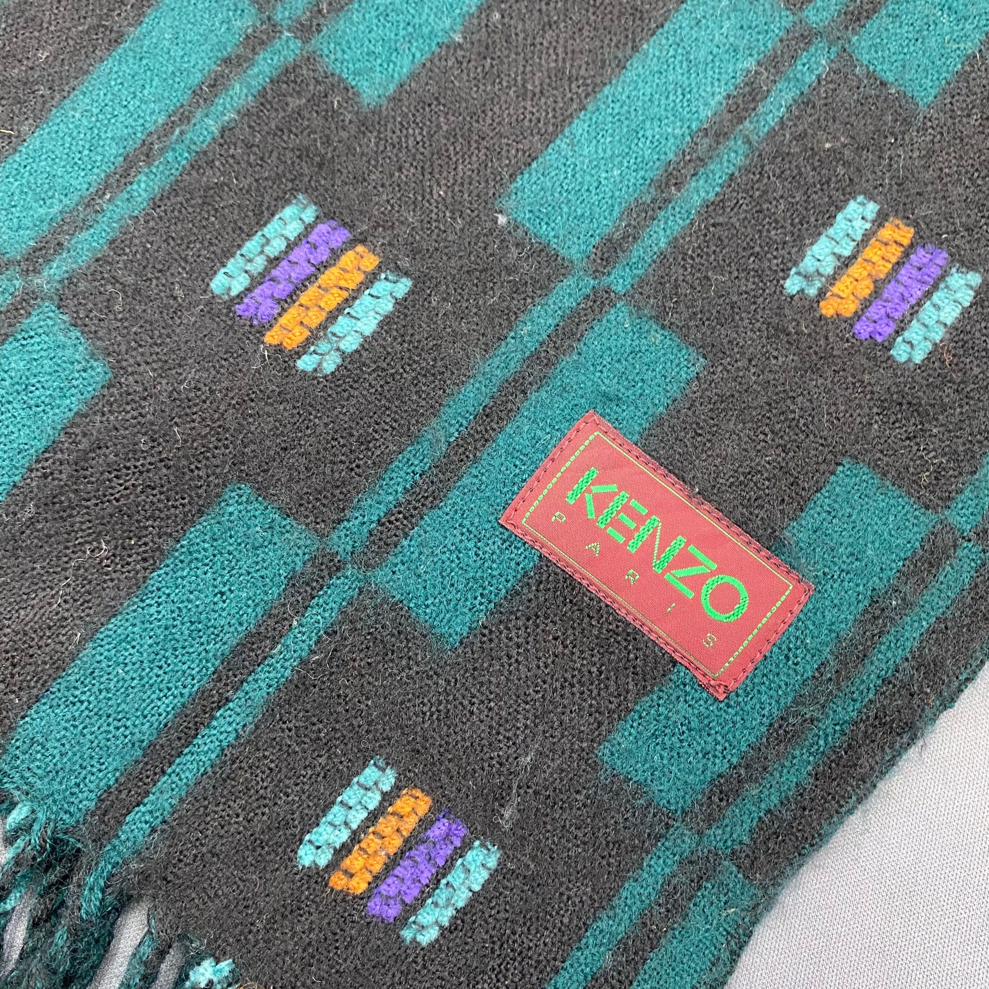 Kenzo Vintage Kenzo Scarf Muffler Wool Winter Scarves Size ONE SIZE - 4 Thumbnail