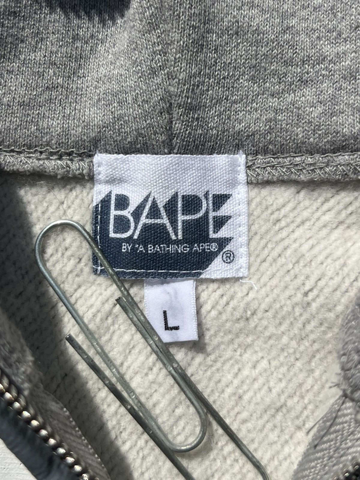 Bape × Kaws ARCHIVAL BAPE x KAWS "Chomper" Full-Zip Hoodie (Grey) Size US L / EU 52-54 / 3 - 10 Thumbnail