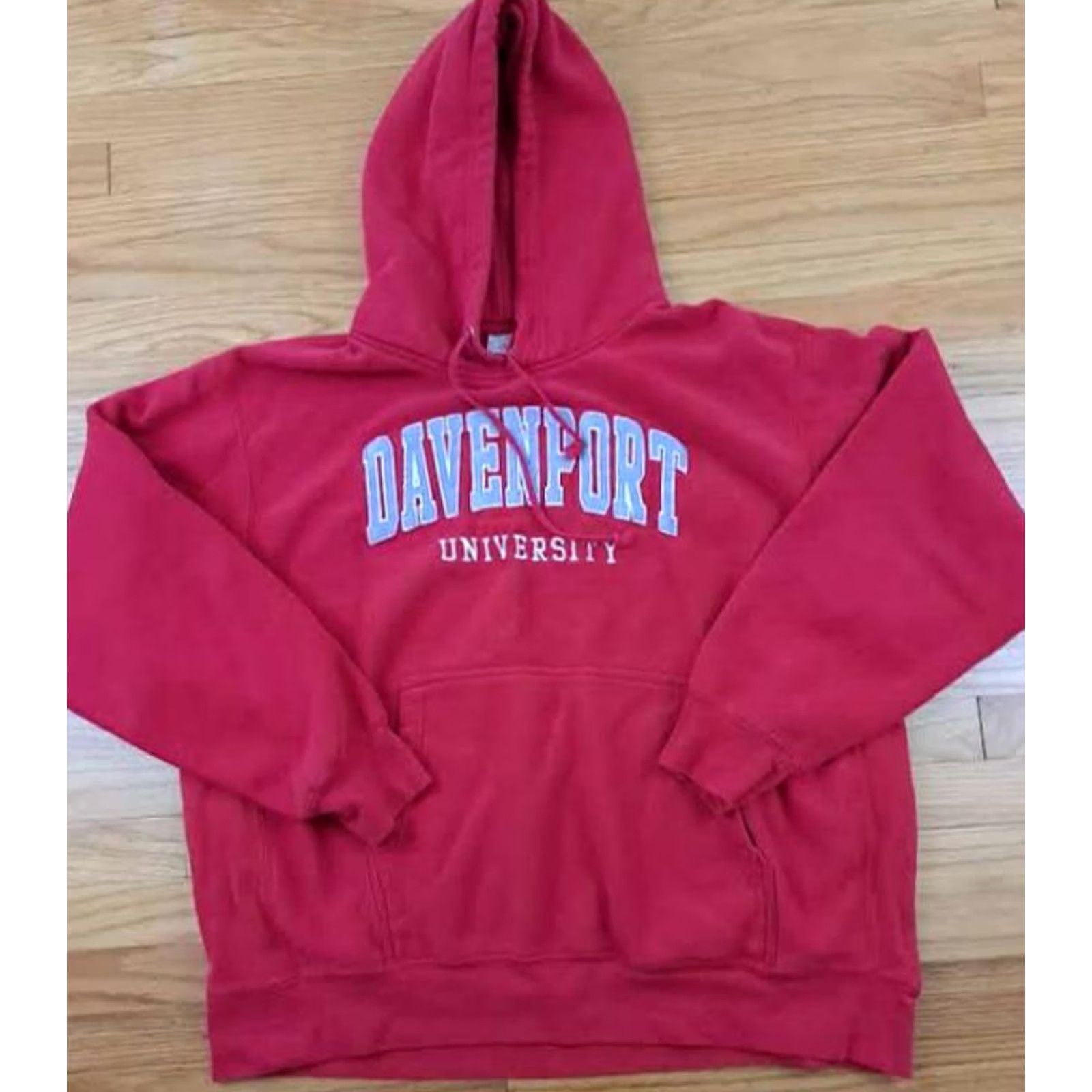 Vintage VINTAGE Davenport University Panthers Sweatshirt Hoodie 2XL USA Made Pro Weave Sweatshirt Red Mens Pullover 1990s Panthers Size US XXL / EU 58 / 5 - 3 Thumbnail