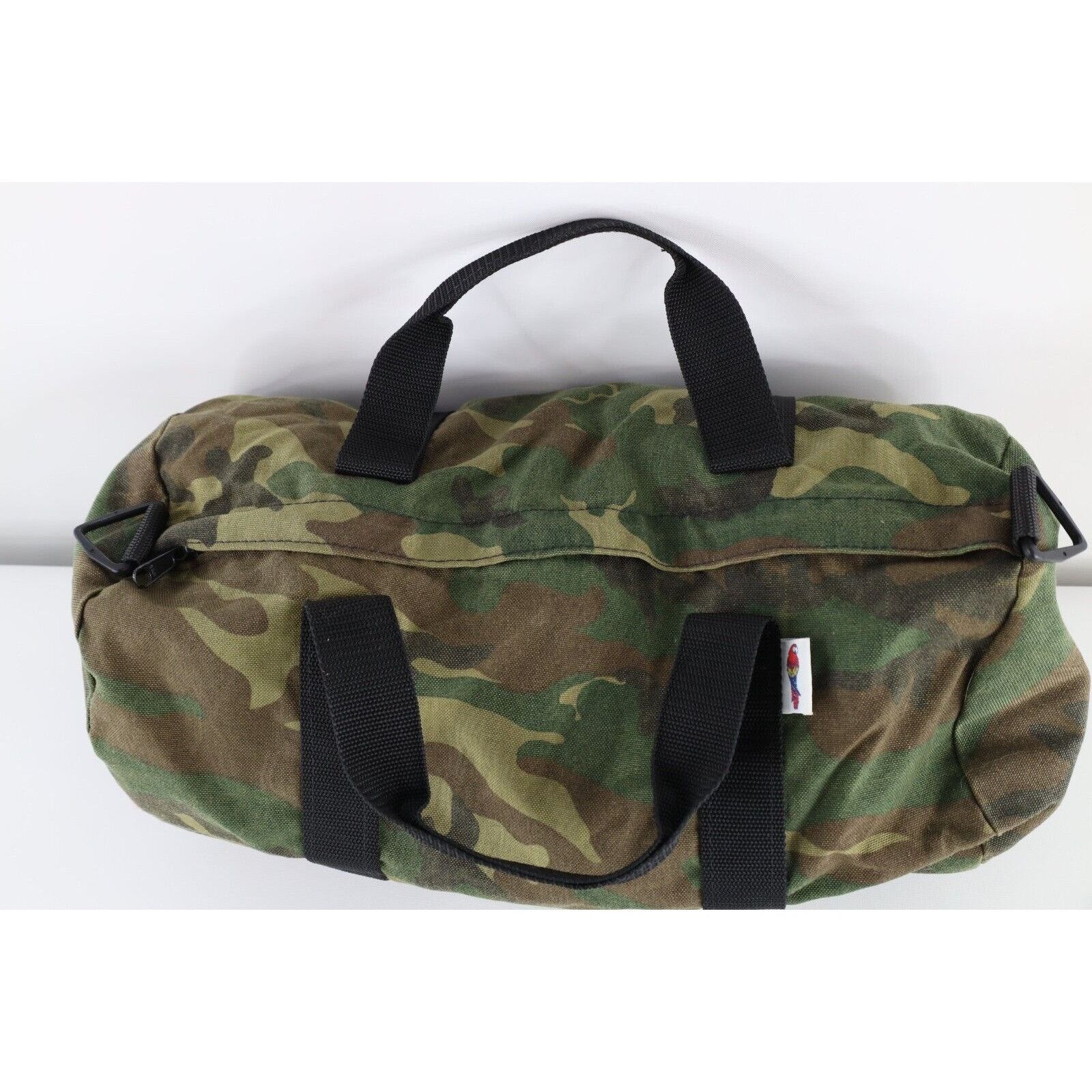Vintage Vintage 90s Streetwear Faded Camouflage Handled Duffel Bag Size ONE SIZE - 4 Thumbnail