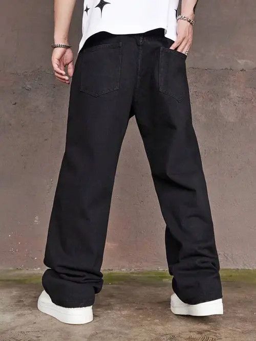 Japanese Brand × Vintage Baggy jeans Pants, stacked loose fit Asymmetrical Size US 34 / EU 50 - 3 Thumbnail