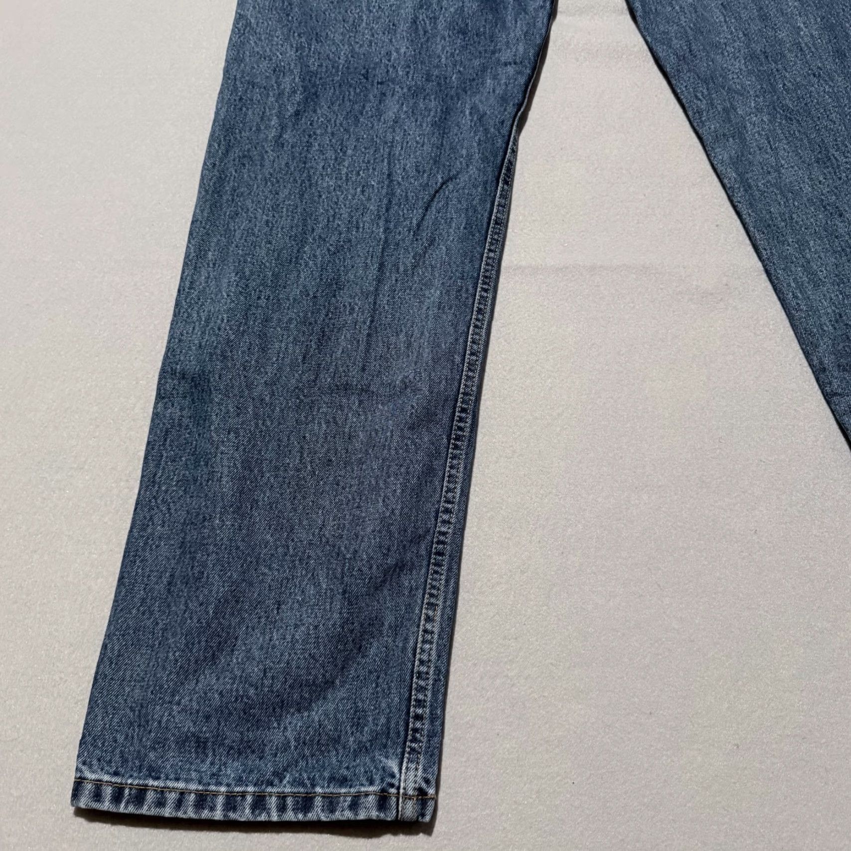 Levi's Levi's 505 Jeans Men Blue Denim Mid Rise Straight Classic Zip Fly 38x34 Size US 38 / EU 54 - 6 Thumbnail