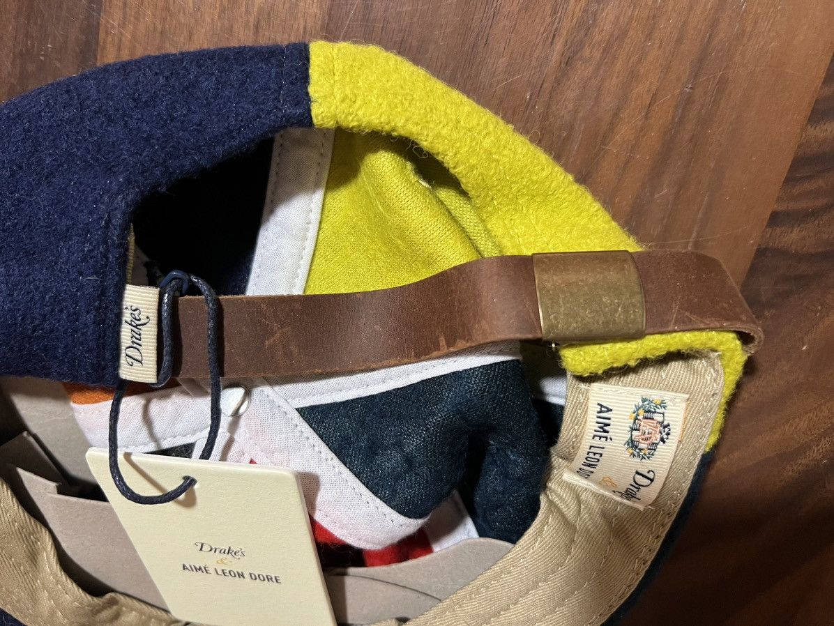 Aime Leon Dore × Drake's Aime Leon Dore ALD / Drake's Pinwheel Hat FW22 Multicolor Size ONE SIZE - 6 Thumbnail