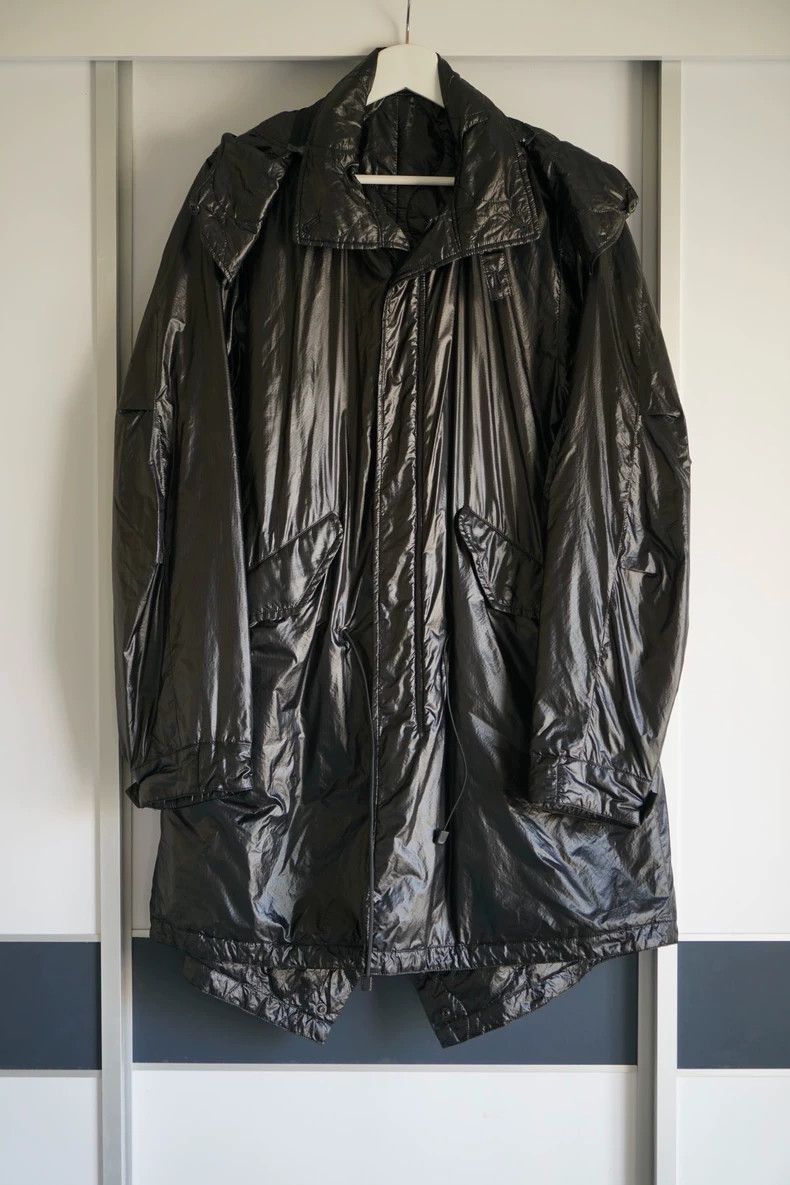 Yohji Yamamoto Yohji Yamamoto Yohji Yamamoto Black Nylon Parka Jacket Size US M / EU 48-50 / 2 - 1 Thumbnail