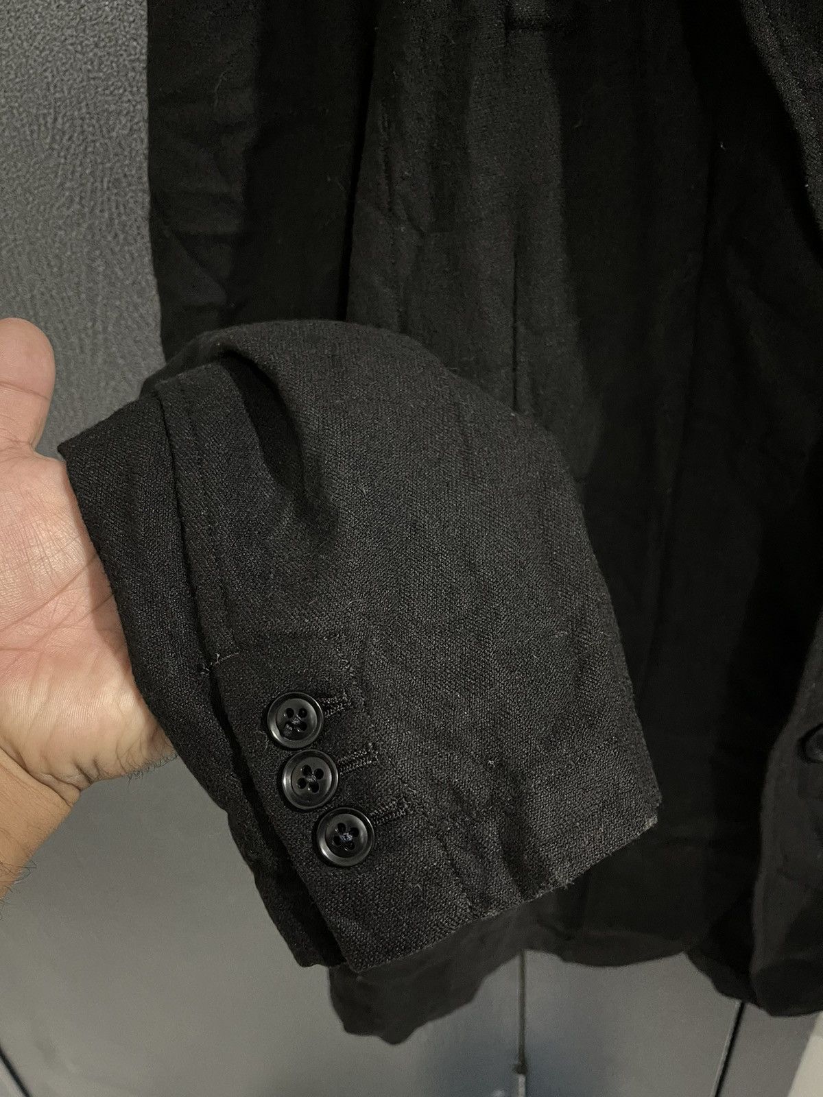 Yohji Yamamoto Vintage Yohji Yamamoto Pour Homme Wool Jacket Size US L / EU 52-54 / 3 - 8 Thumbnail