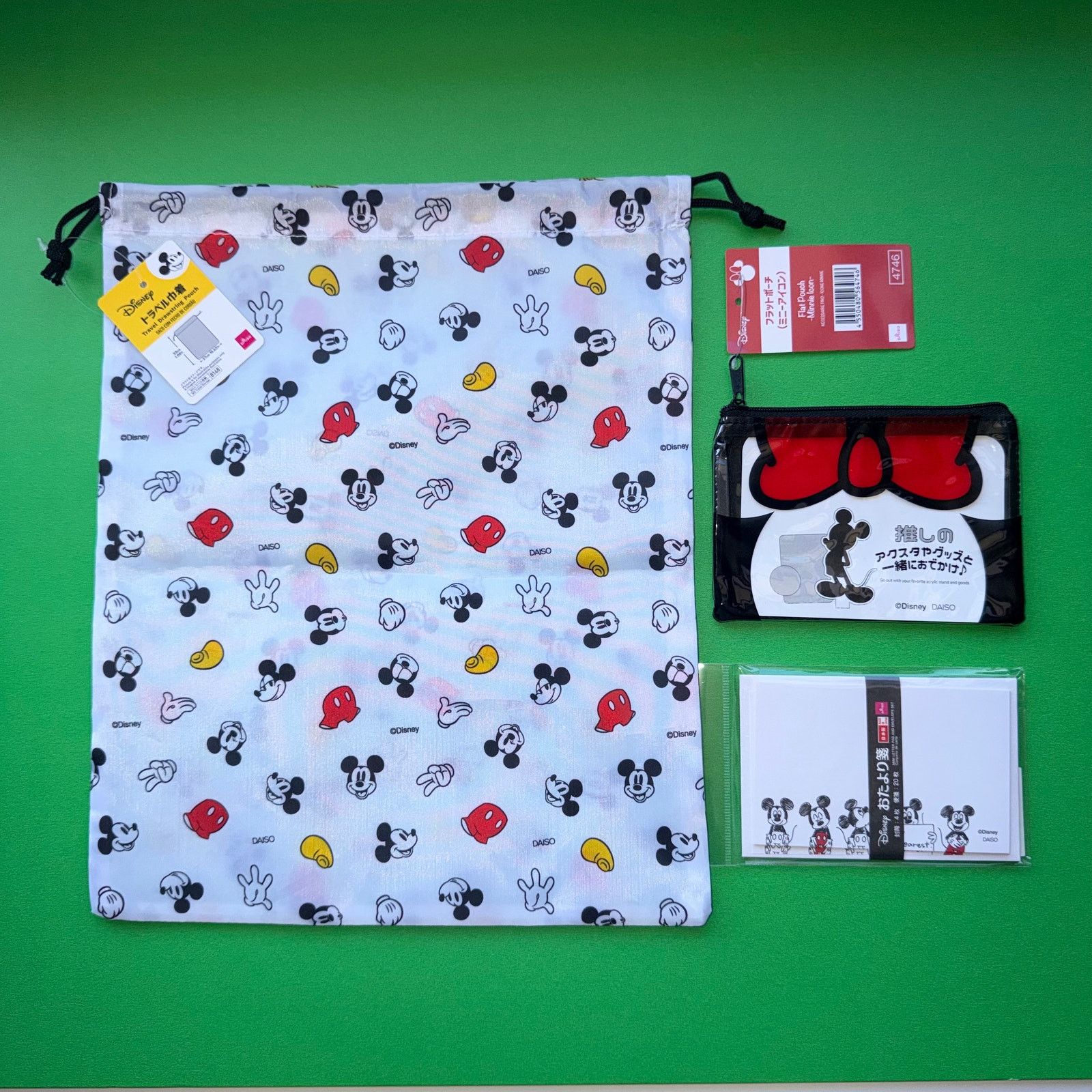 Disney Disney Mickey Mouse Bag Minnie Bow Wallet Stationery Japan Size ONE SIZE - 1 Thumbnail