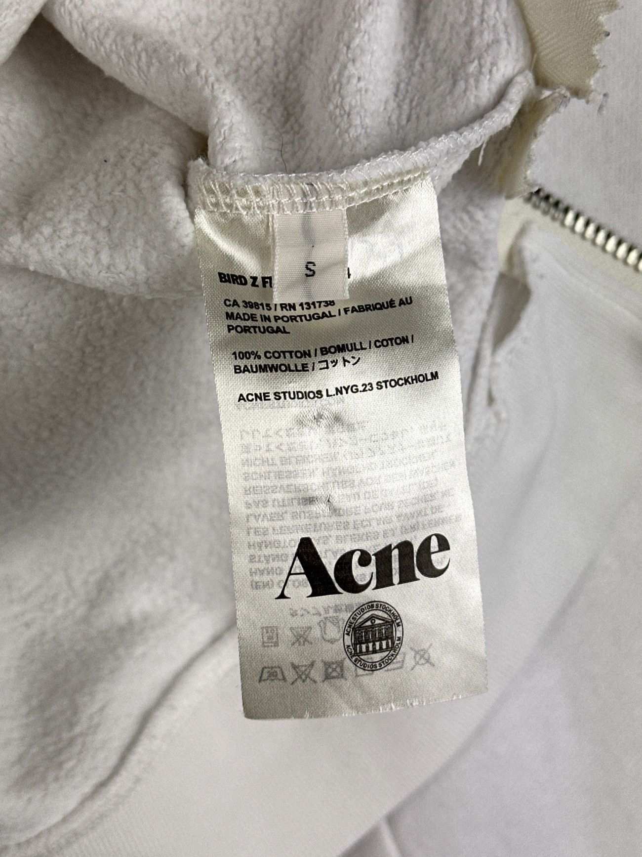 Acne Studios Acne Studios Bird Z Fleece PSS14 Cropped Crewneck Sweatshirt Size S / US 4 / IT 40 - 12 Thumbnail