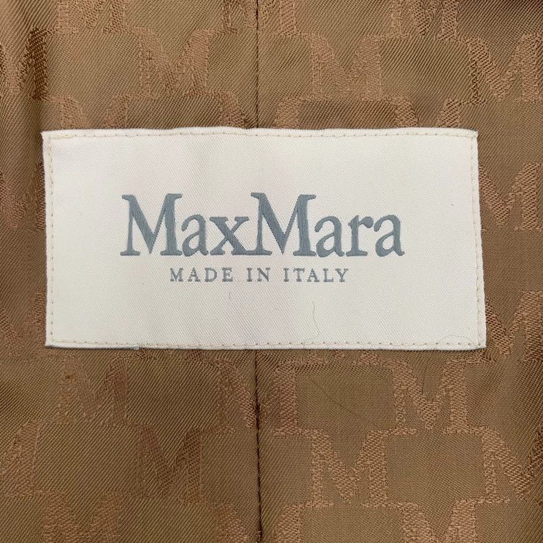 Max Mara Max Mara 101801 Brown Sheep Wool Lapel Double-breasted Fli Size XXS / US 00 / IT 34 - 6 Thumbnail